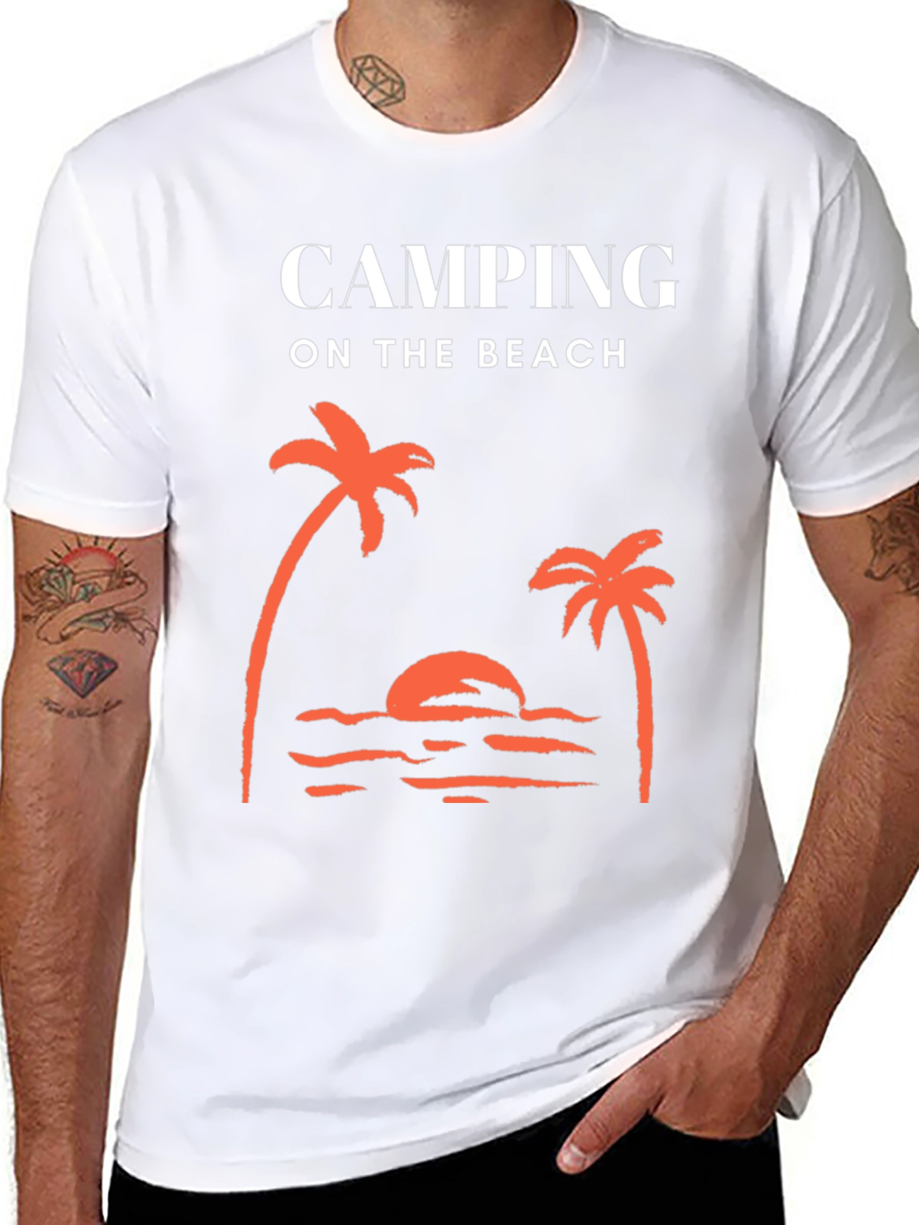 Camping on the Beach Graphic Tee
