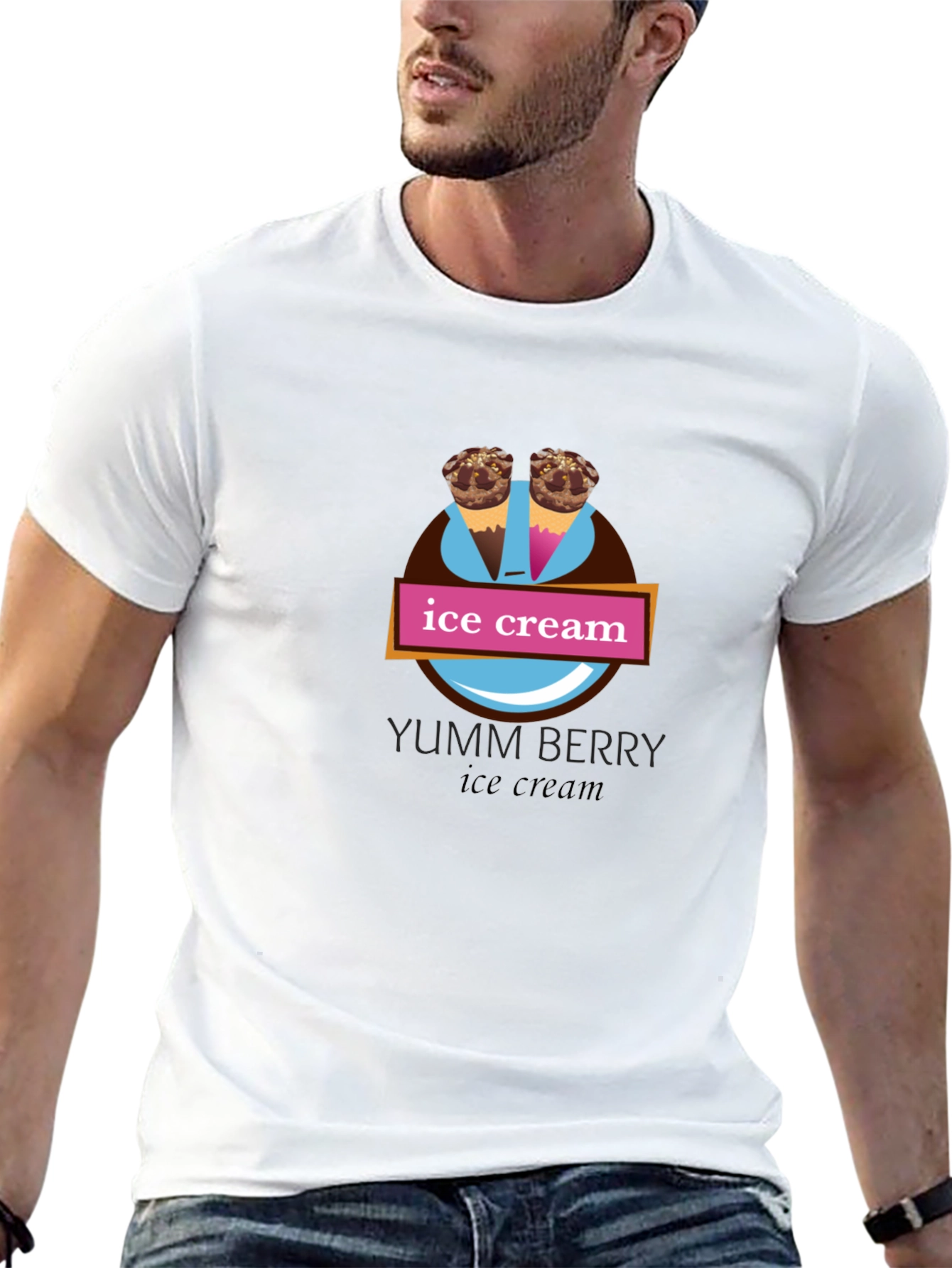 Yumm Berry Ice Cream Graphic Tee
