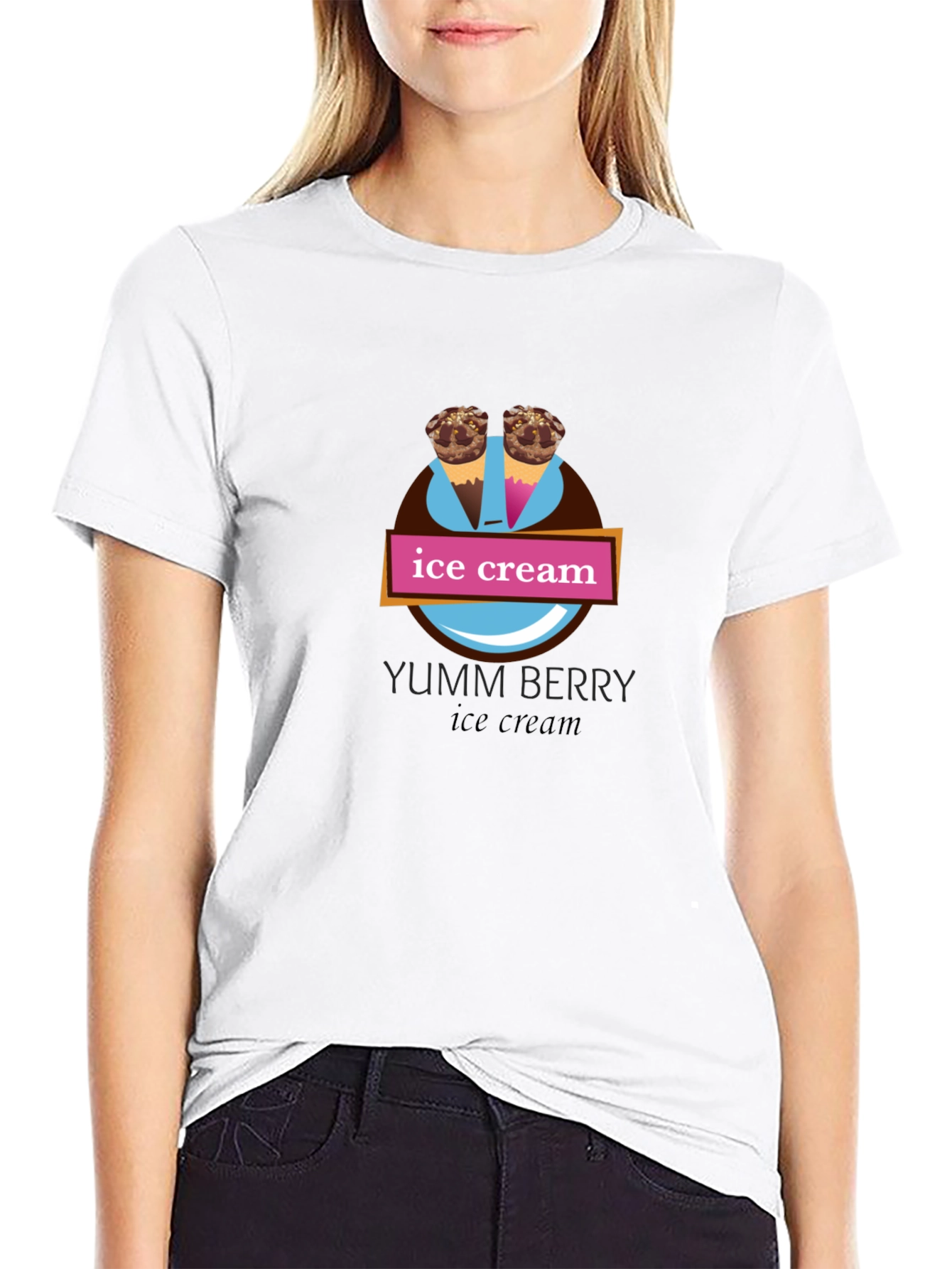 Yumm Berry Ice Cream Graphic Tee