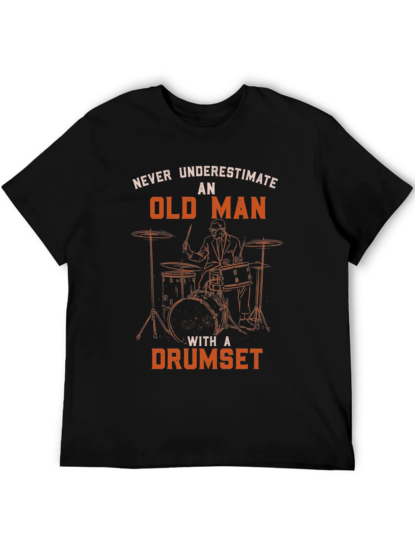 Old Man Drumset T-Shirt