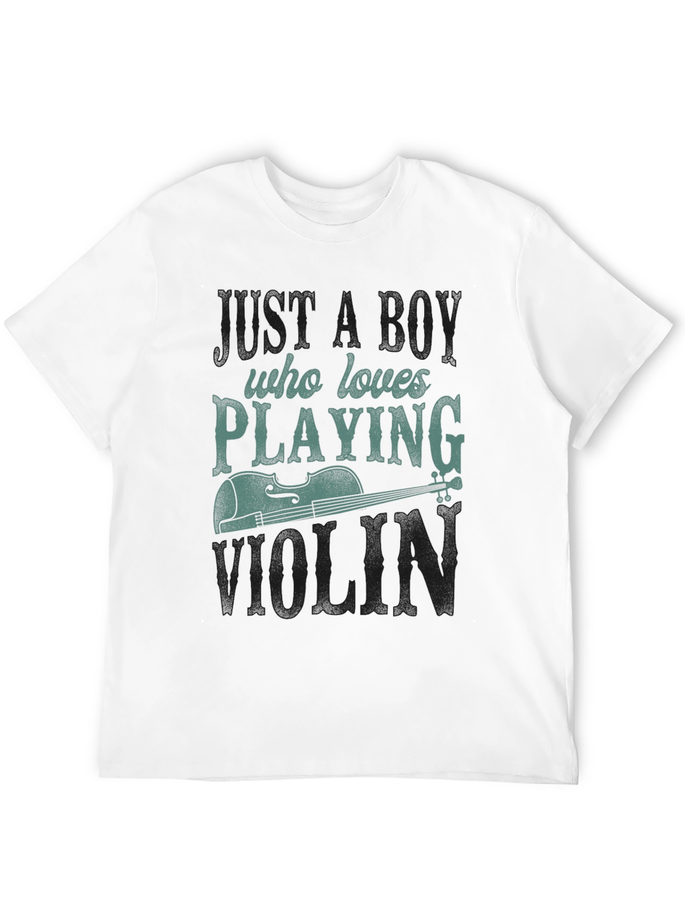 Boy Who Loves Playing Violin Graphic Tee