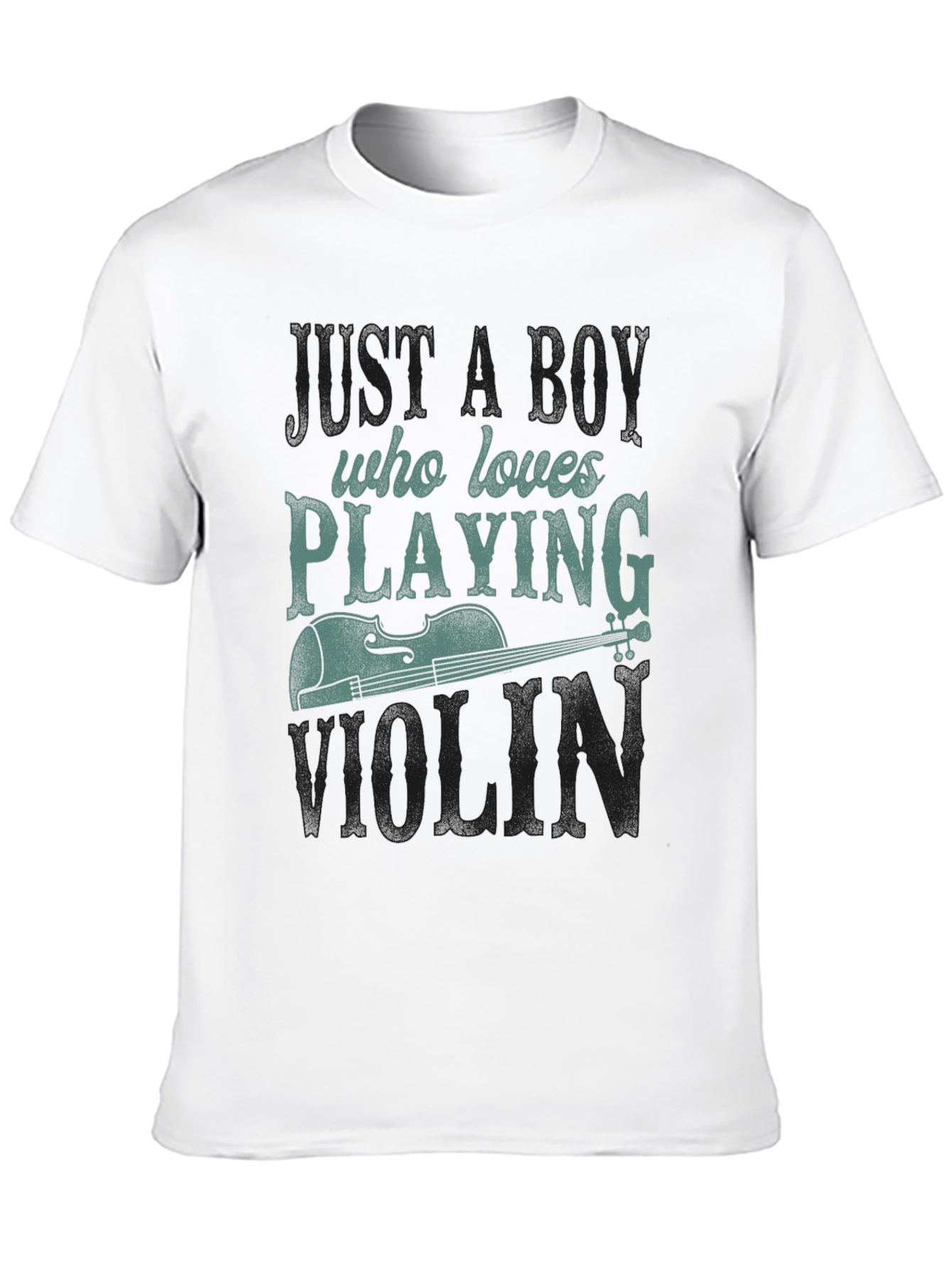 Boy Who Loves Playing Violin Graphic Tee