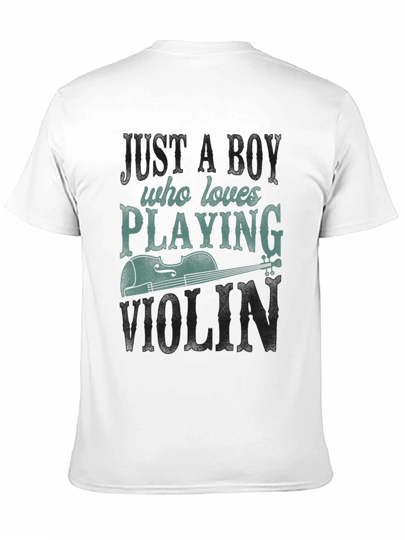 Boy Who Loves Playing Violin Graphic Tee