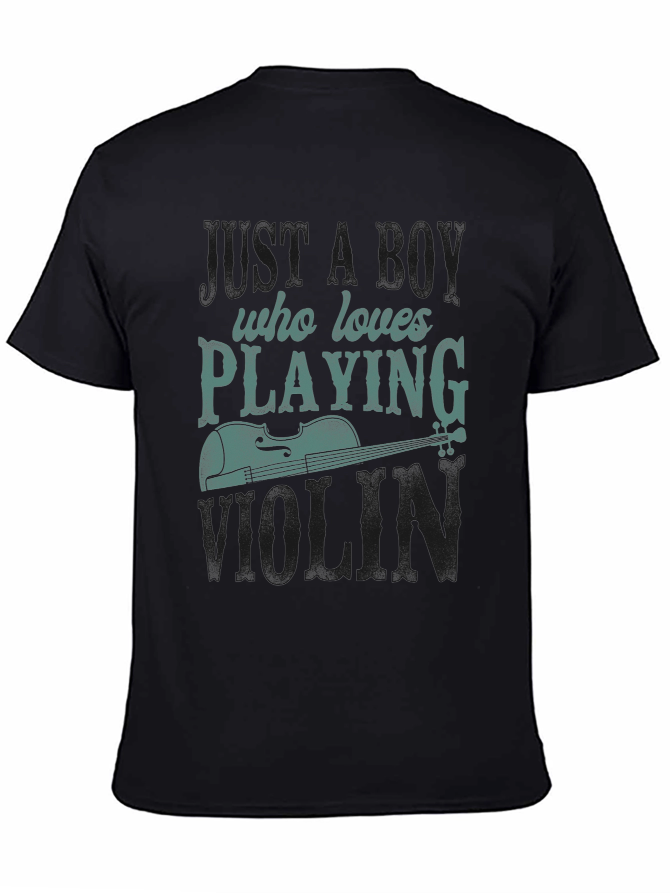 Boy Who Loves Playing Violin Graphic Tee