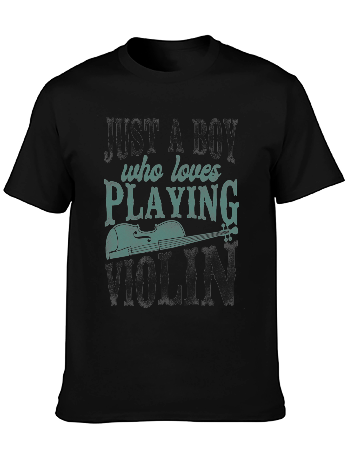 Boy Who Loves Playing Violin Graphic Tee