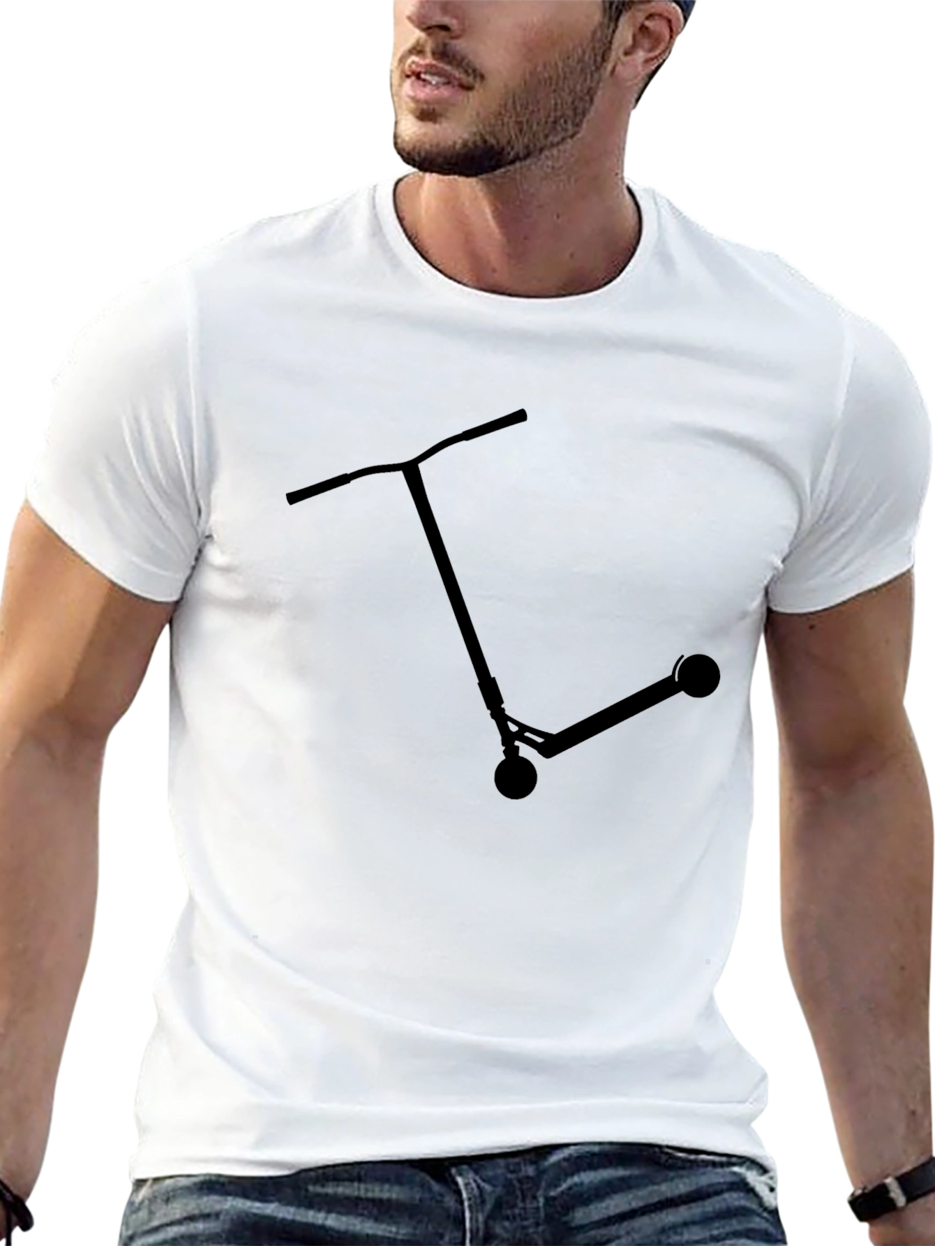 Scooter Graphic Tee - Black
