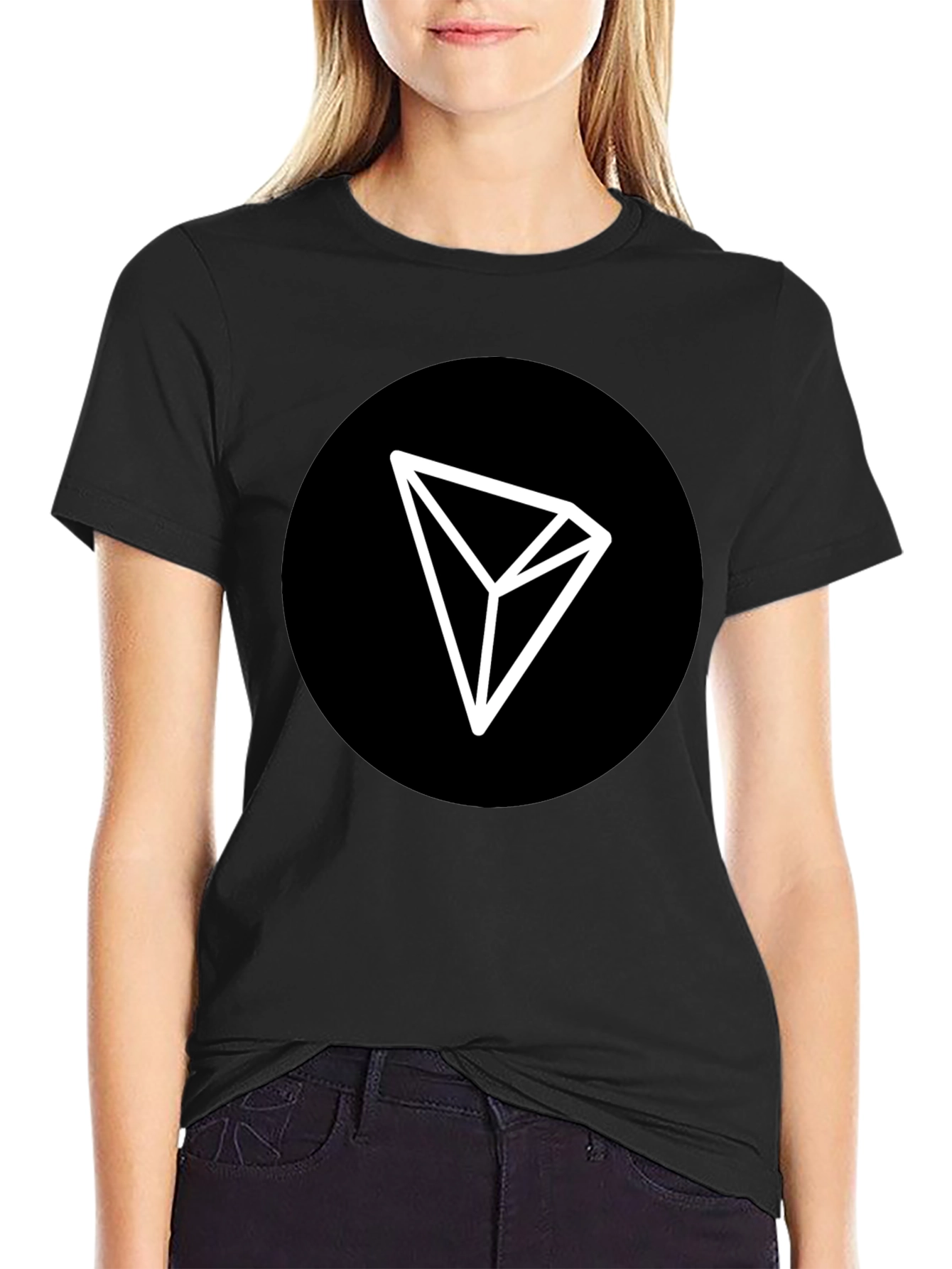 Tron Crypto Logo T-Shirt - Black