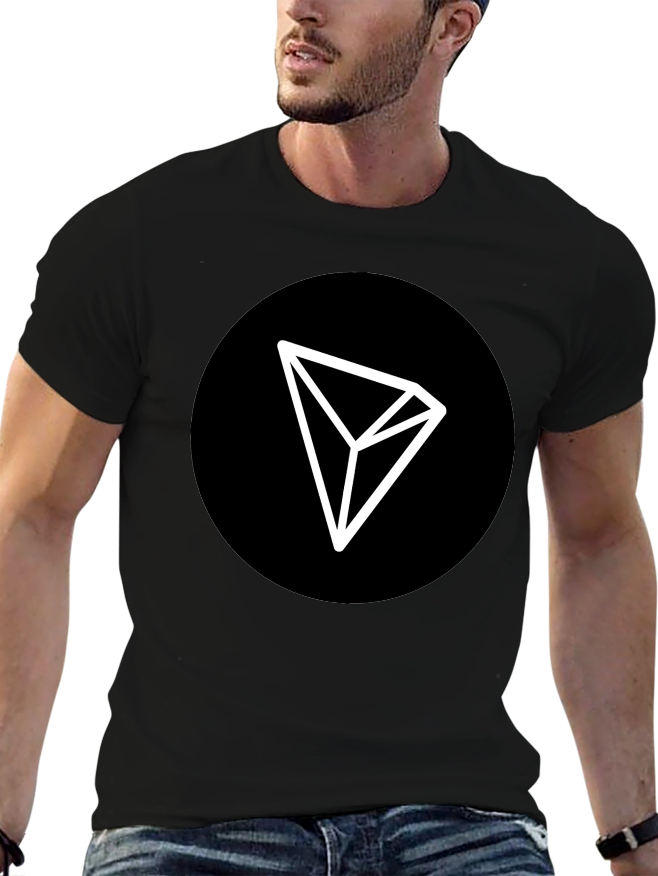 Tron Crypto Logo T-Shirt - Black