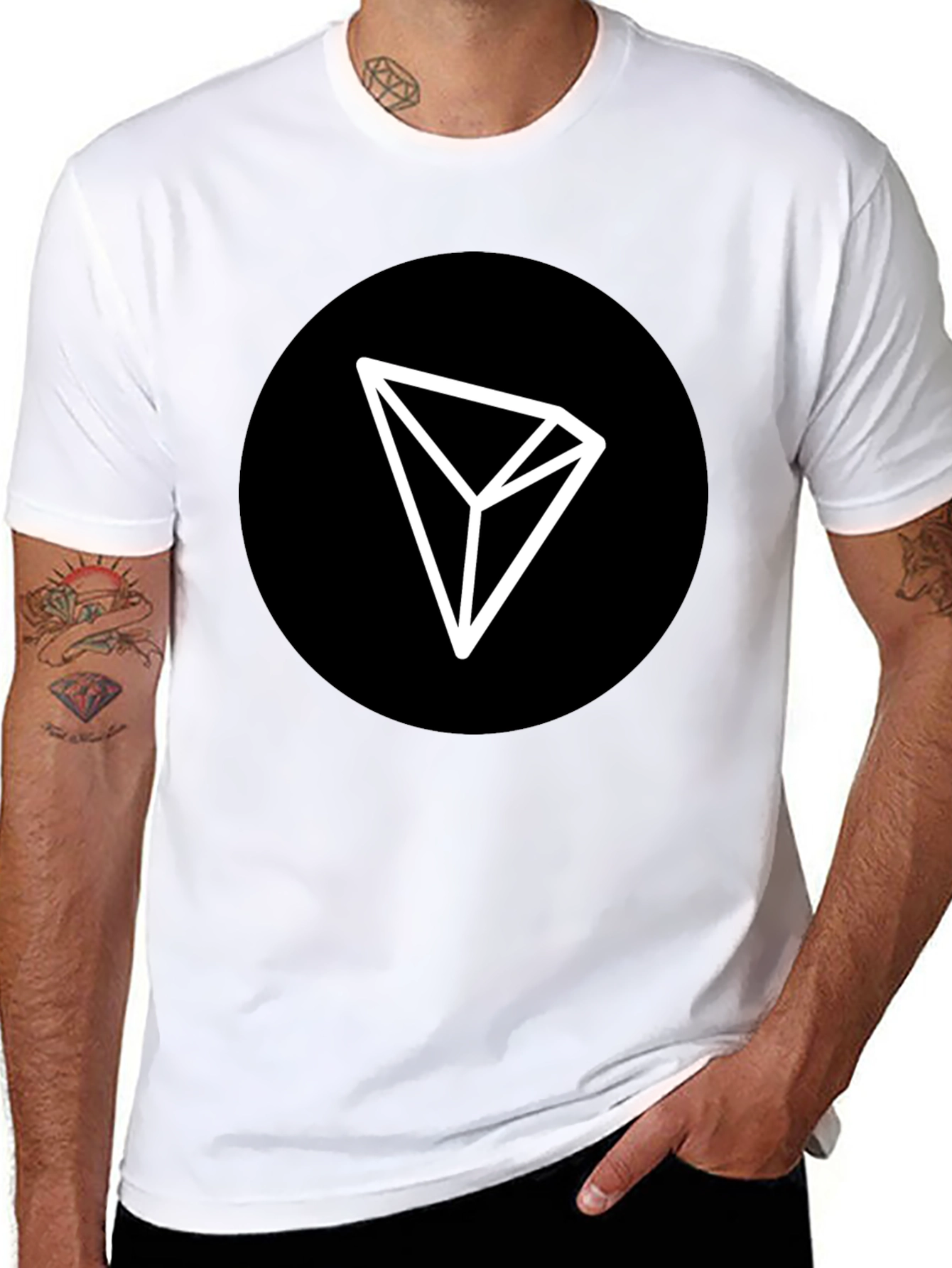 Tron Crypto Logo T-Shirt - Black