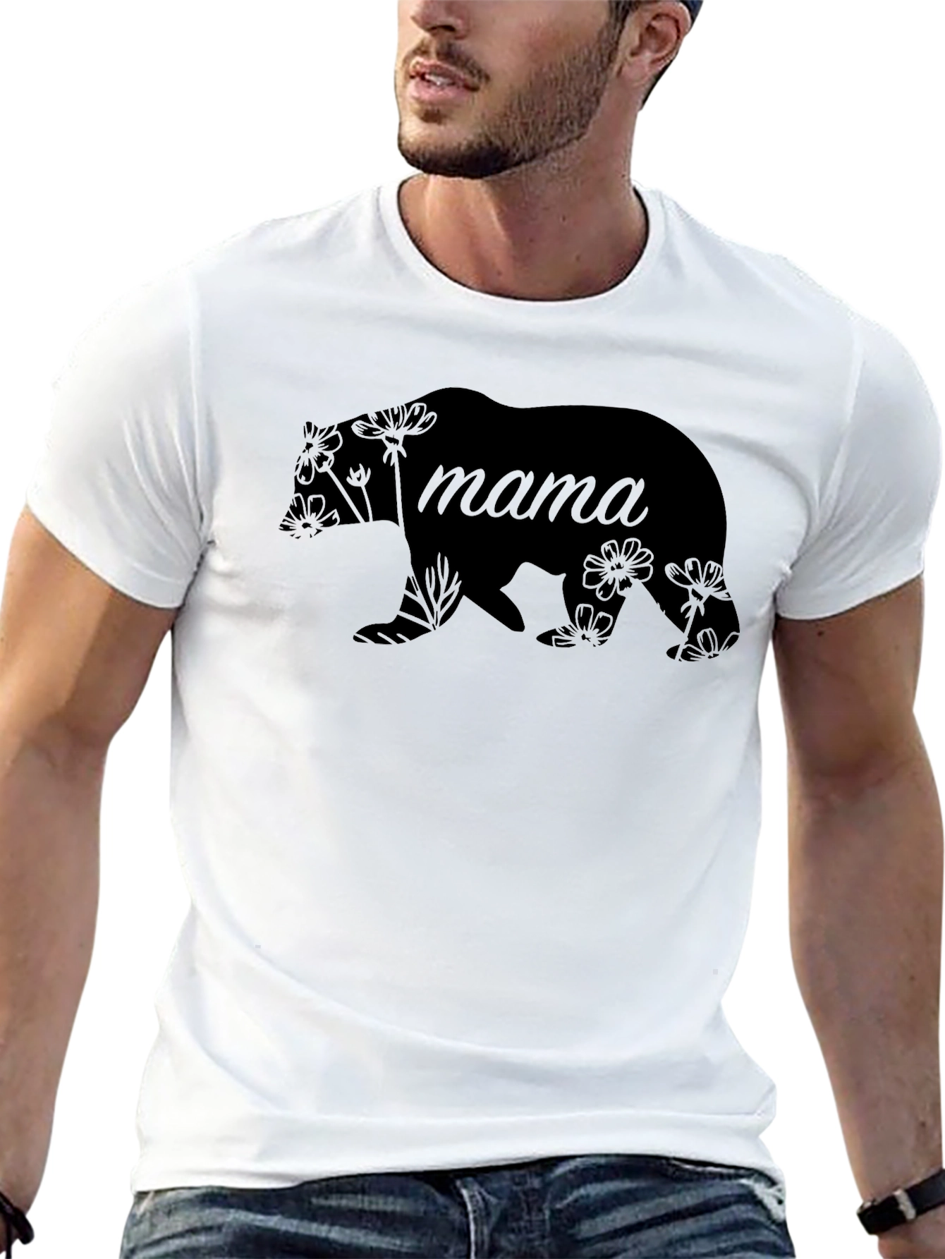 Mama Bear Graphic Tee - Black