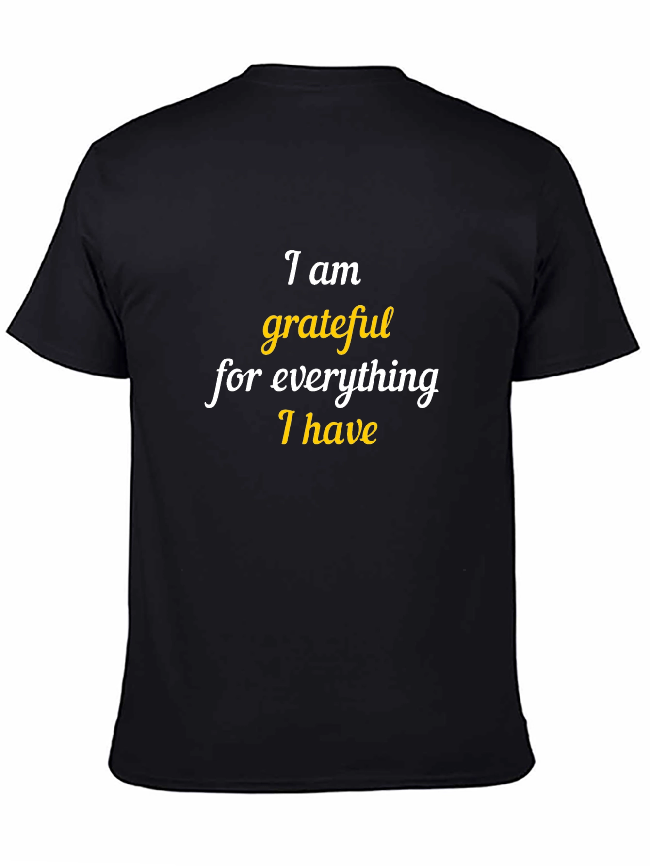 Grateful Print Black T-Shirt
