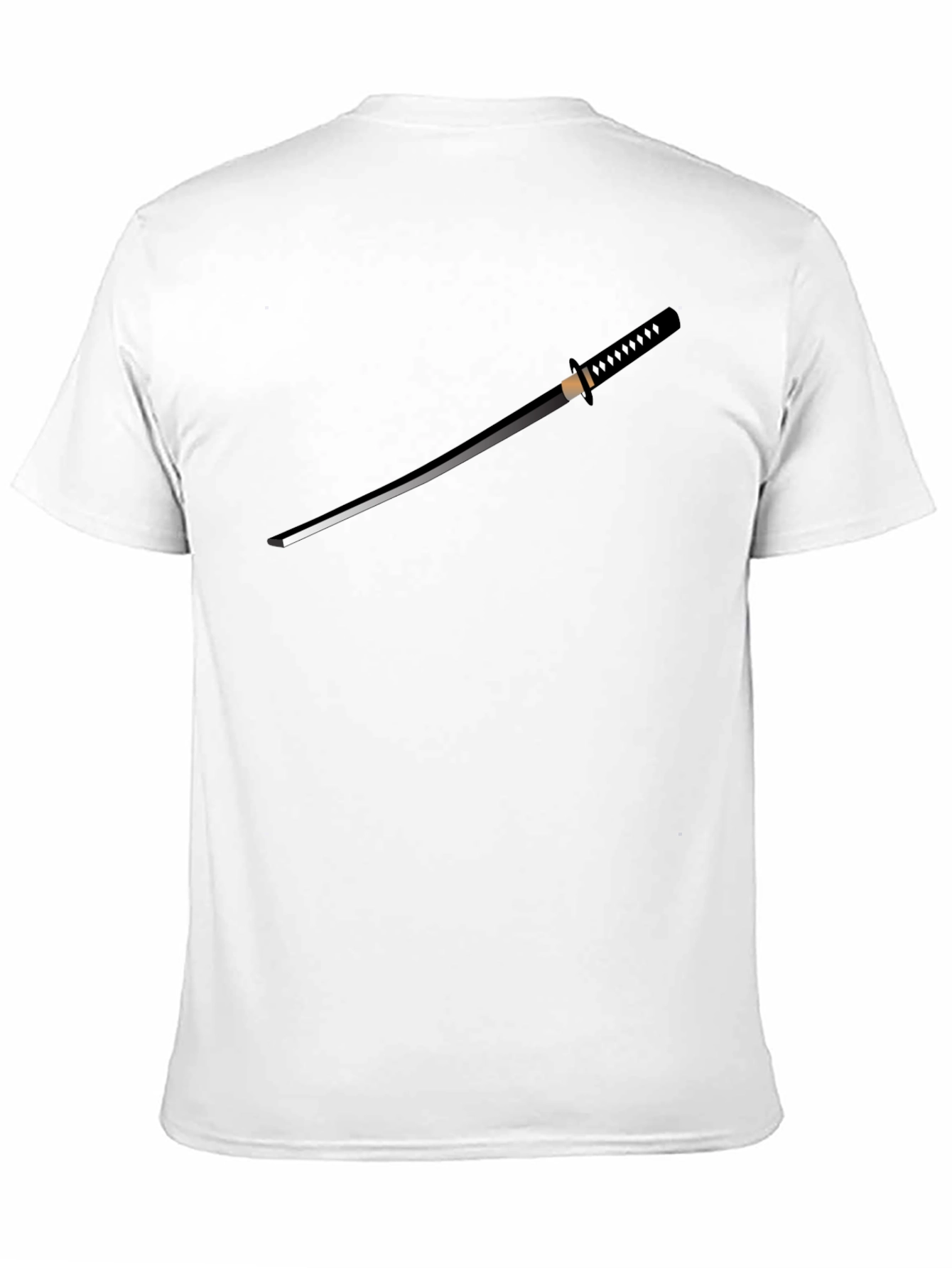 Samurai Sword T-Shirt - Black Graphic Tee