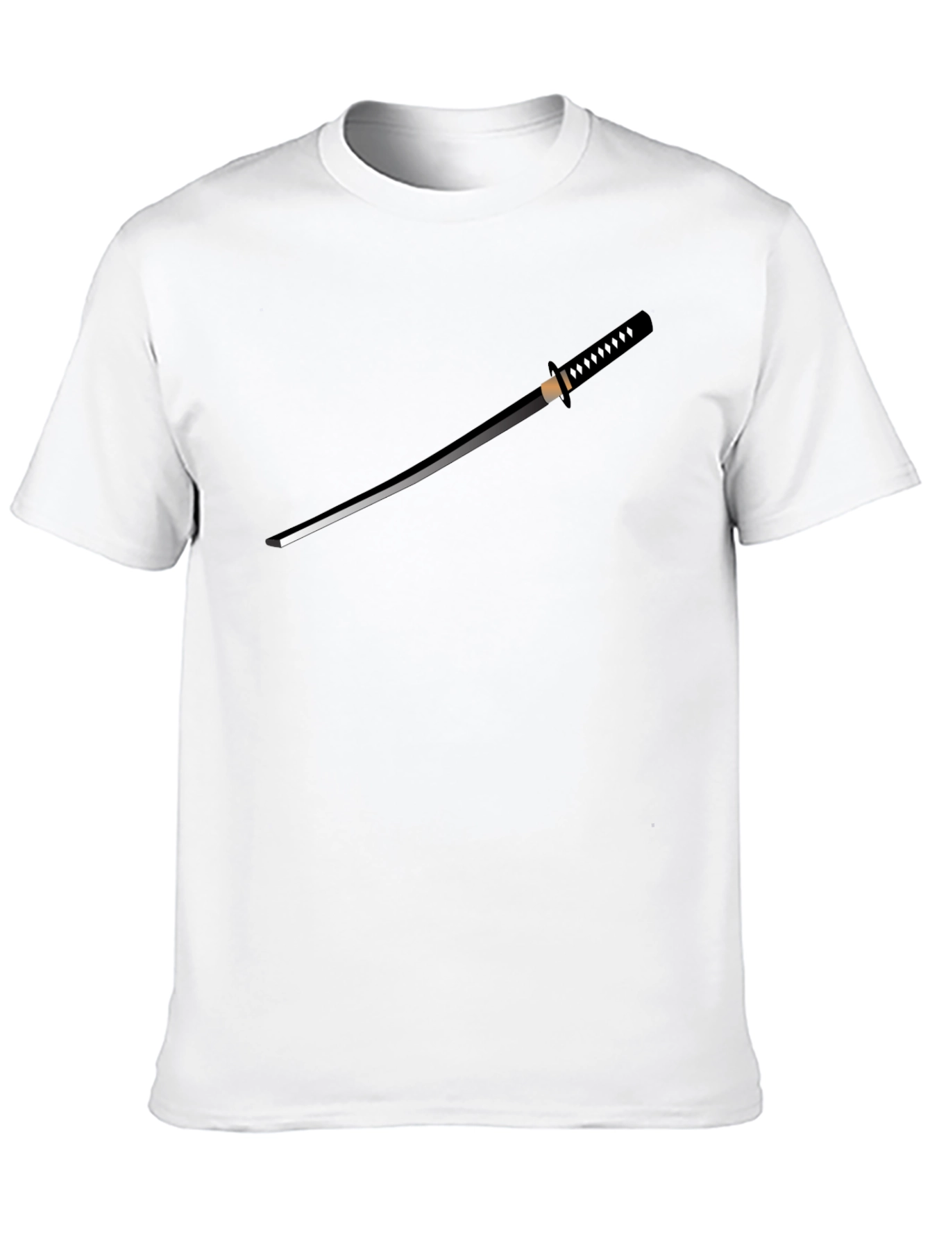 Samurai Sword T-Shirt - Black Graphic Tee