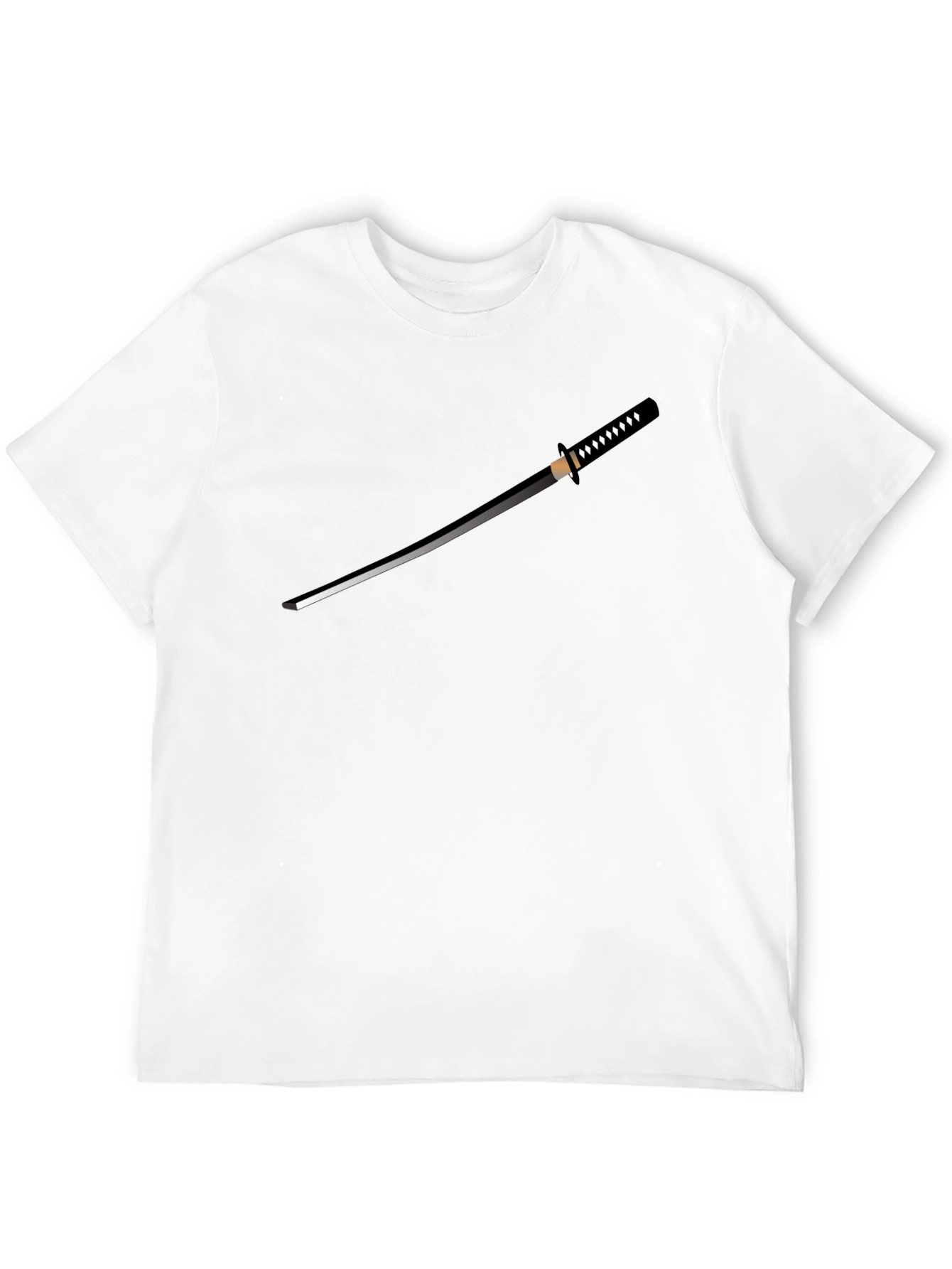 Samurai Sword T-Shirt - Black Graphic Tee