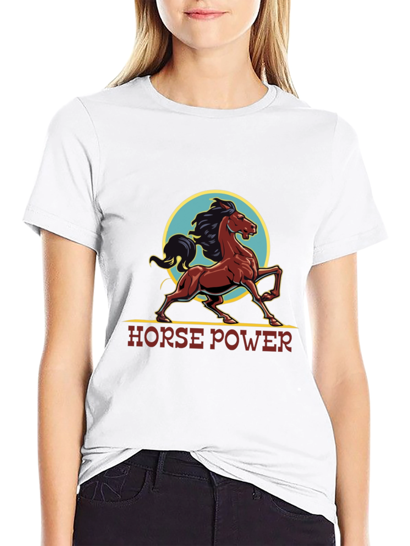 Horse Power Graphic Tee - Black T-Shirt