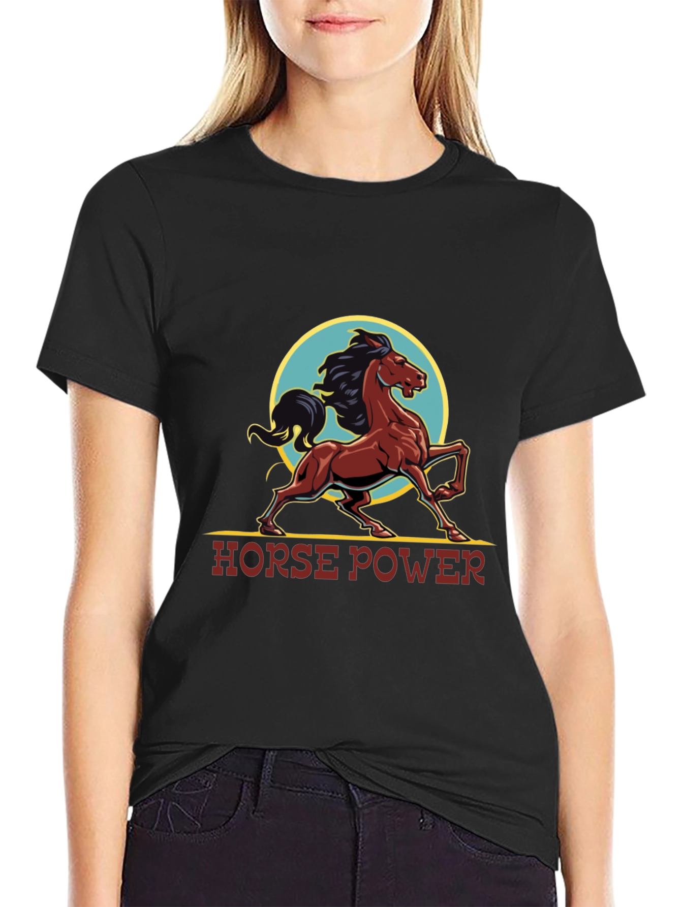 Horse Power Graphic Tee - Black T-Shirt