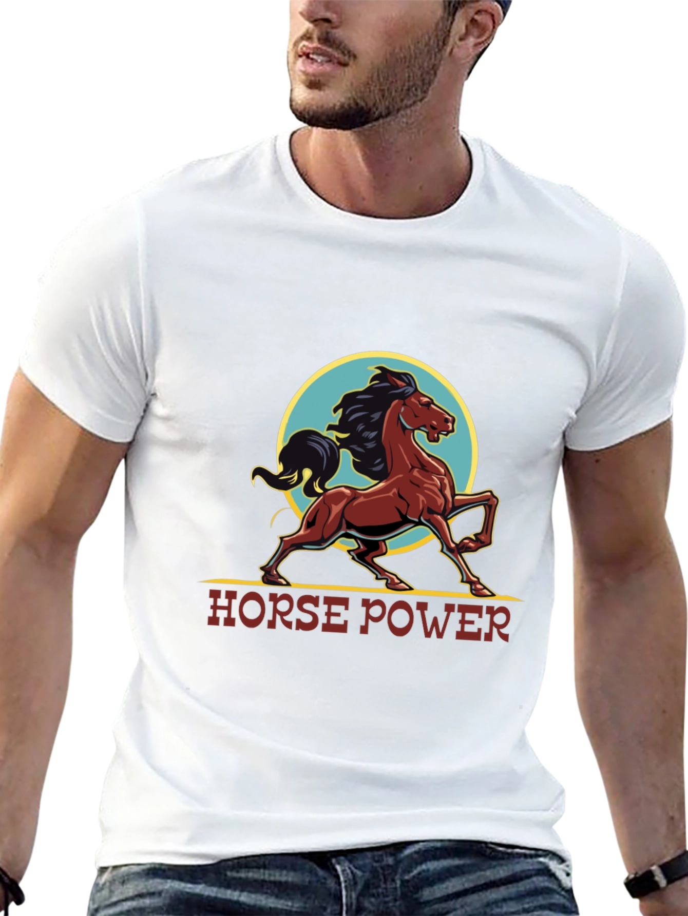 Horse Power Graphic Tee - Black T-Shirt