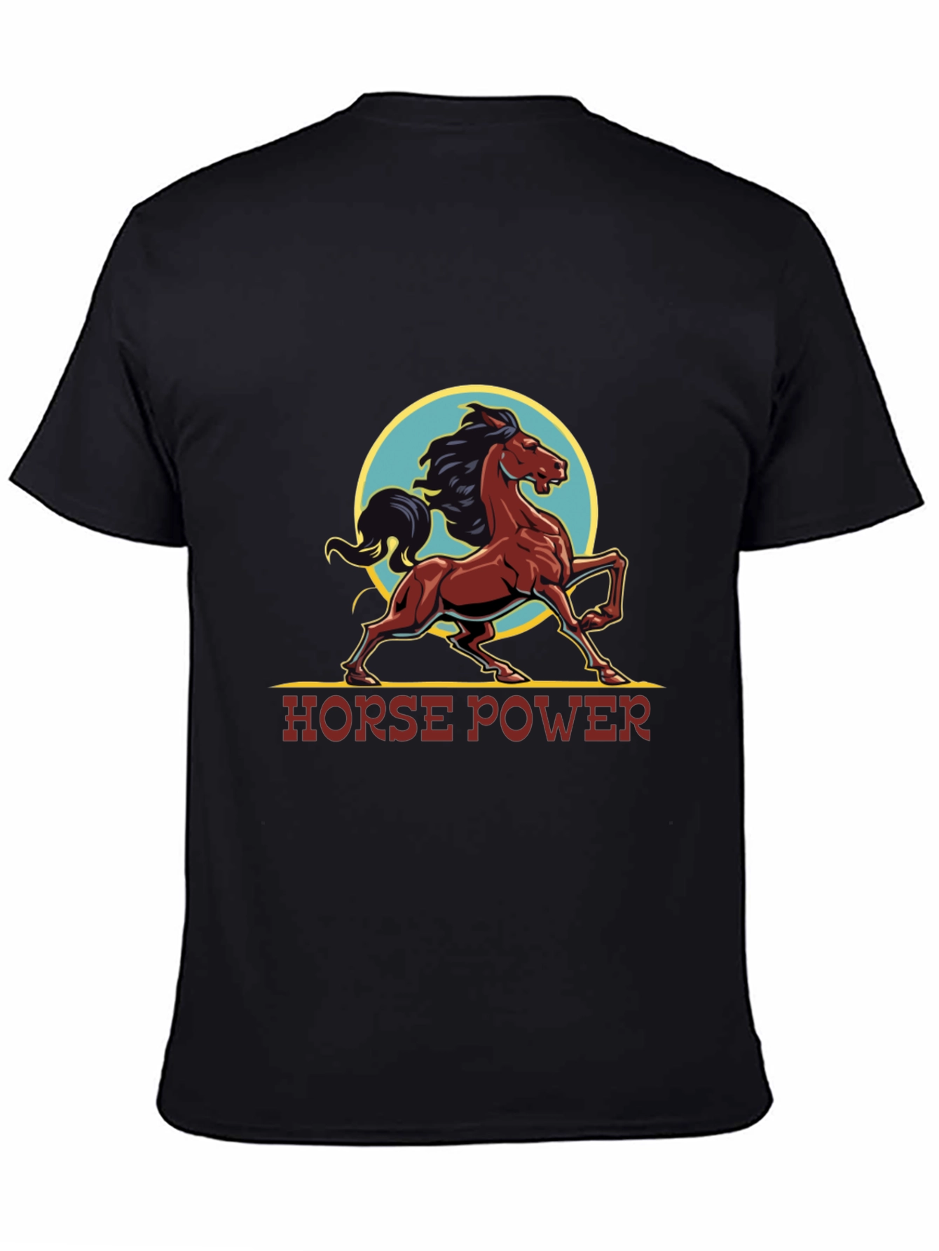 Horse Power Graphic Tee - Black T-Shirt