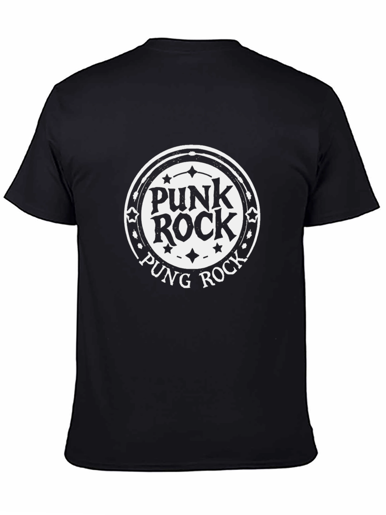 Punk Rock Graphic T-Shirt - Black