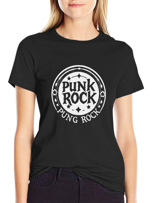 Punk Rock Graphic T-Shirt - Black