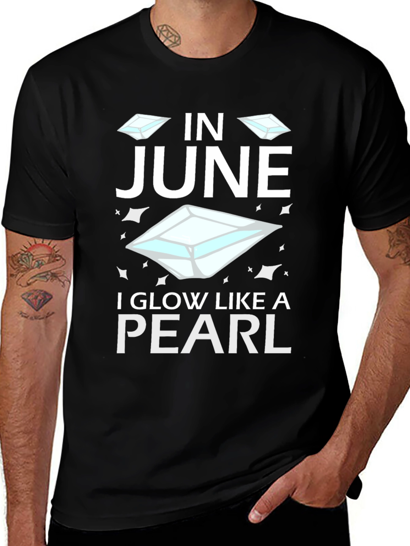 June Pearl Glow T-Shirt - Birthday Gem Tee