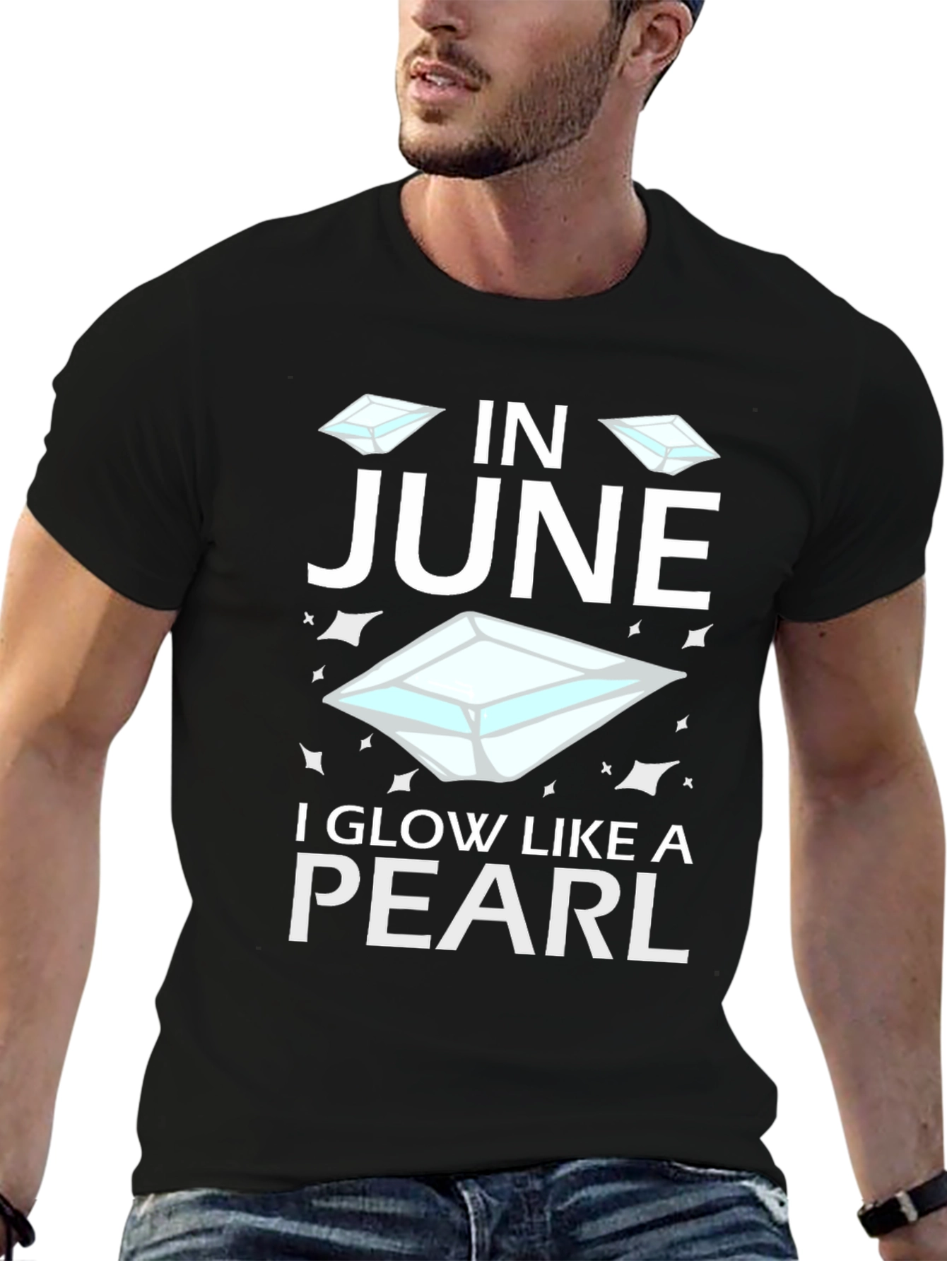 June Pearl Glow T-Shirt - Birthday Gem Tee