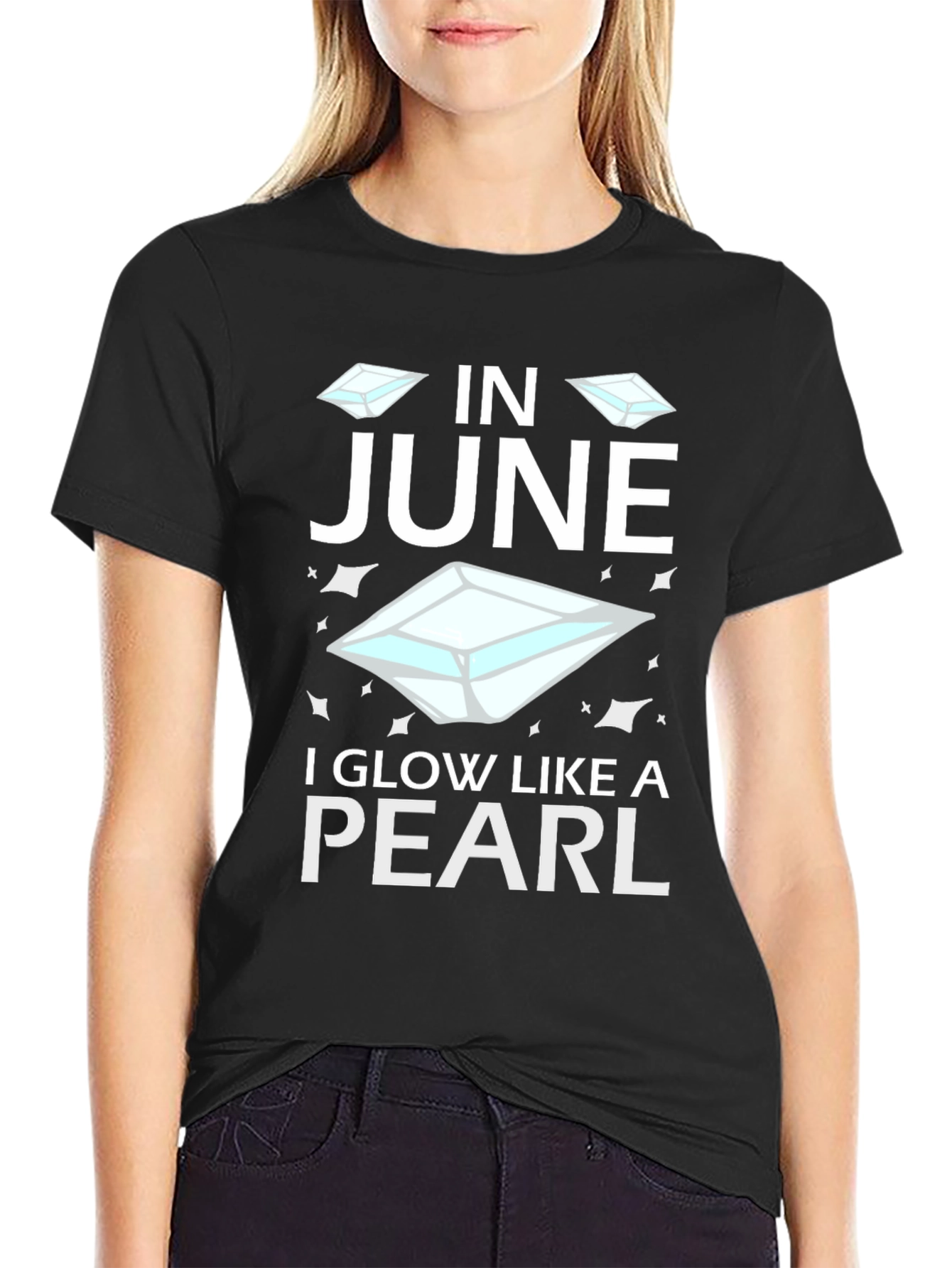 June Pearl Glow T-Shirt - Birthday Gem Tee