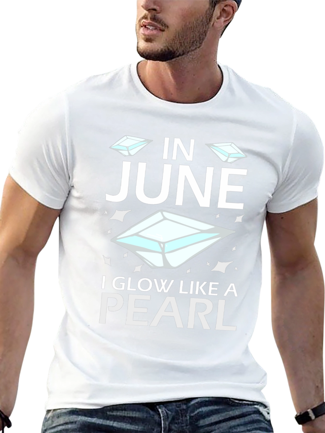 June Pearl Glow T-Shirt - Birthday Gem Tee