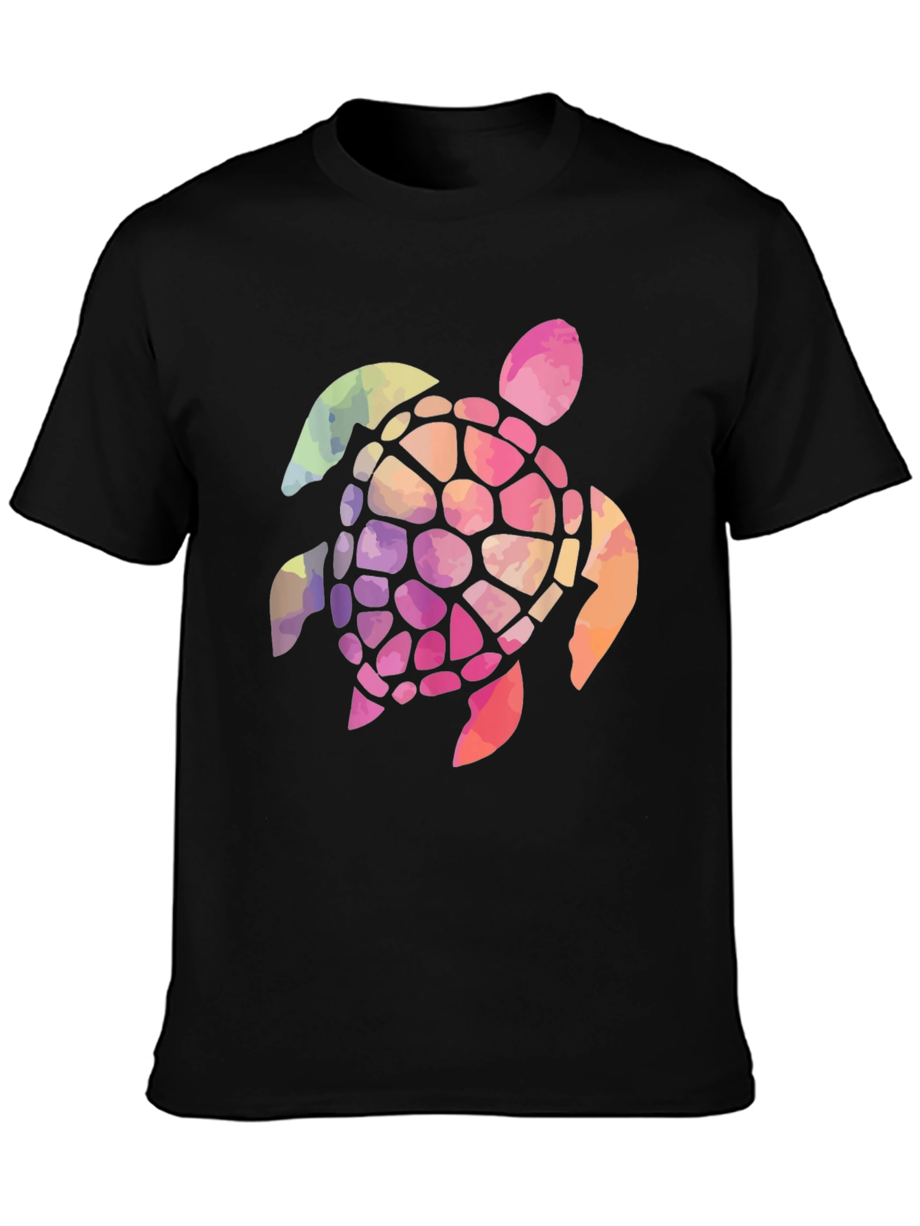 Rainbow Turtle Graphic T-Shirt