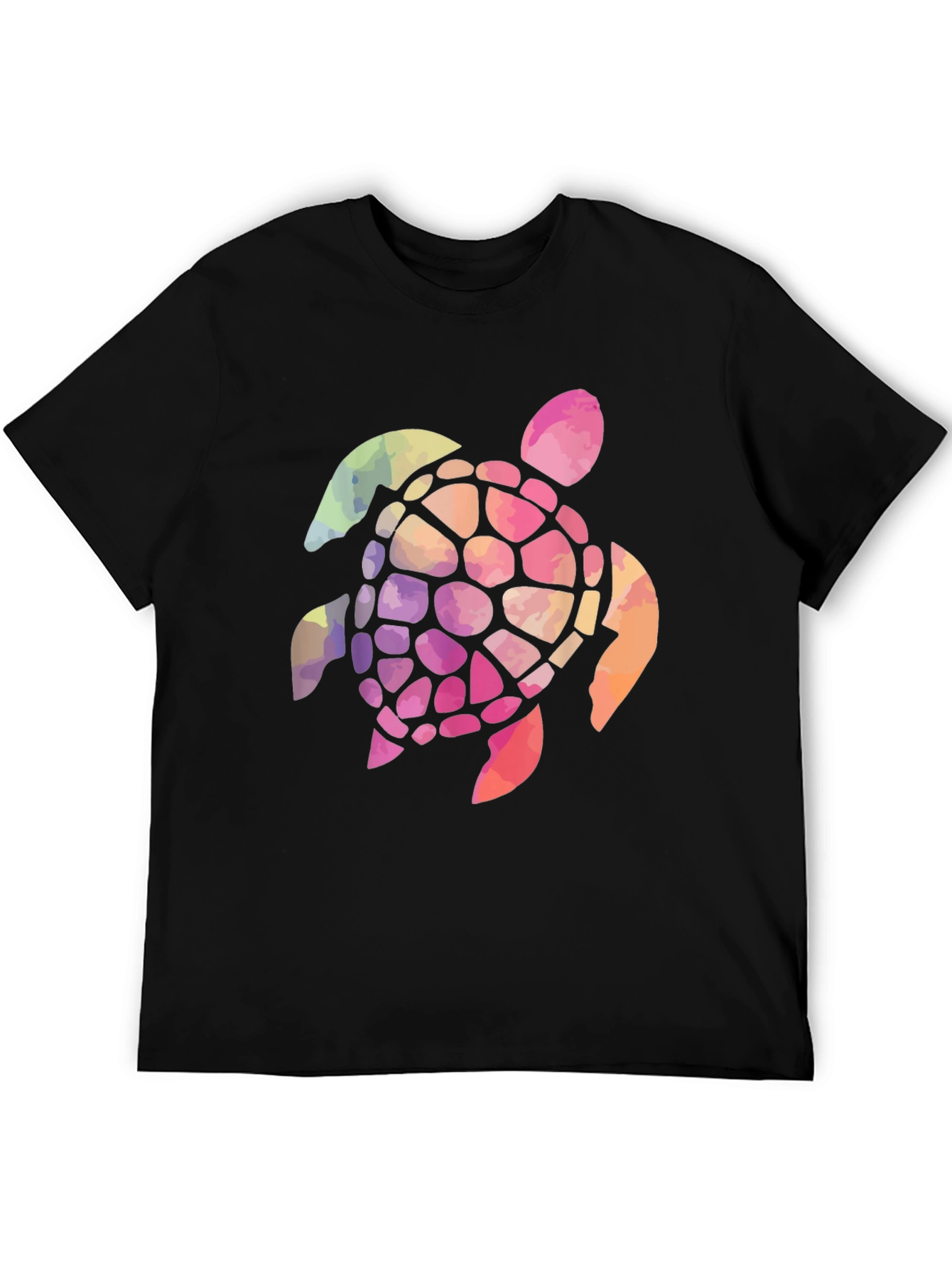 Rainbow Turtle Graphic T-Shirt