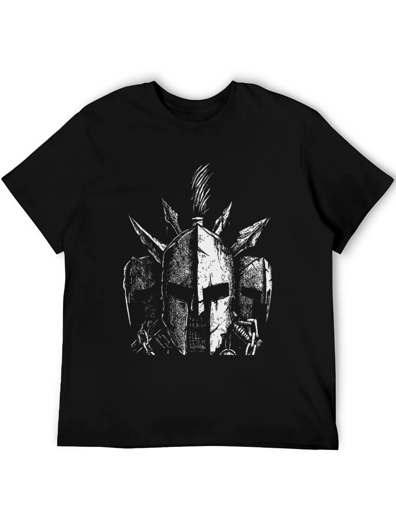 Spartan Helmet Graphic Tee - Black