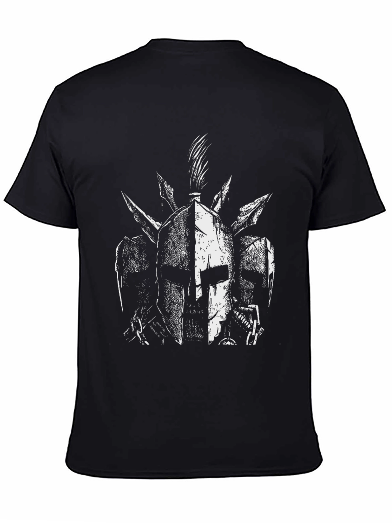 Spartan Helmet Graphic Tee - Black
