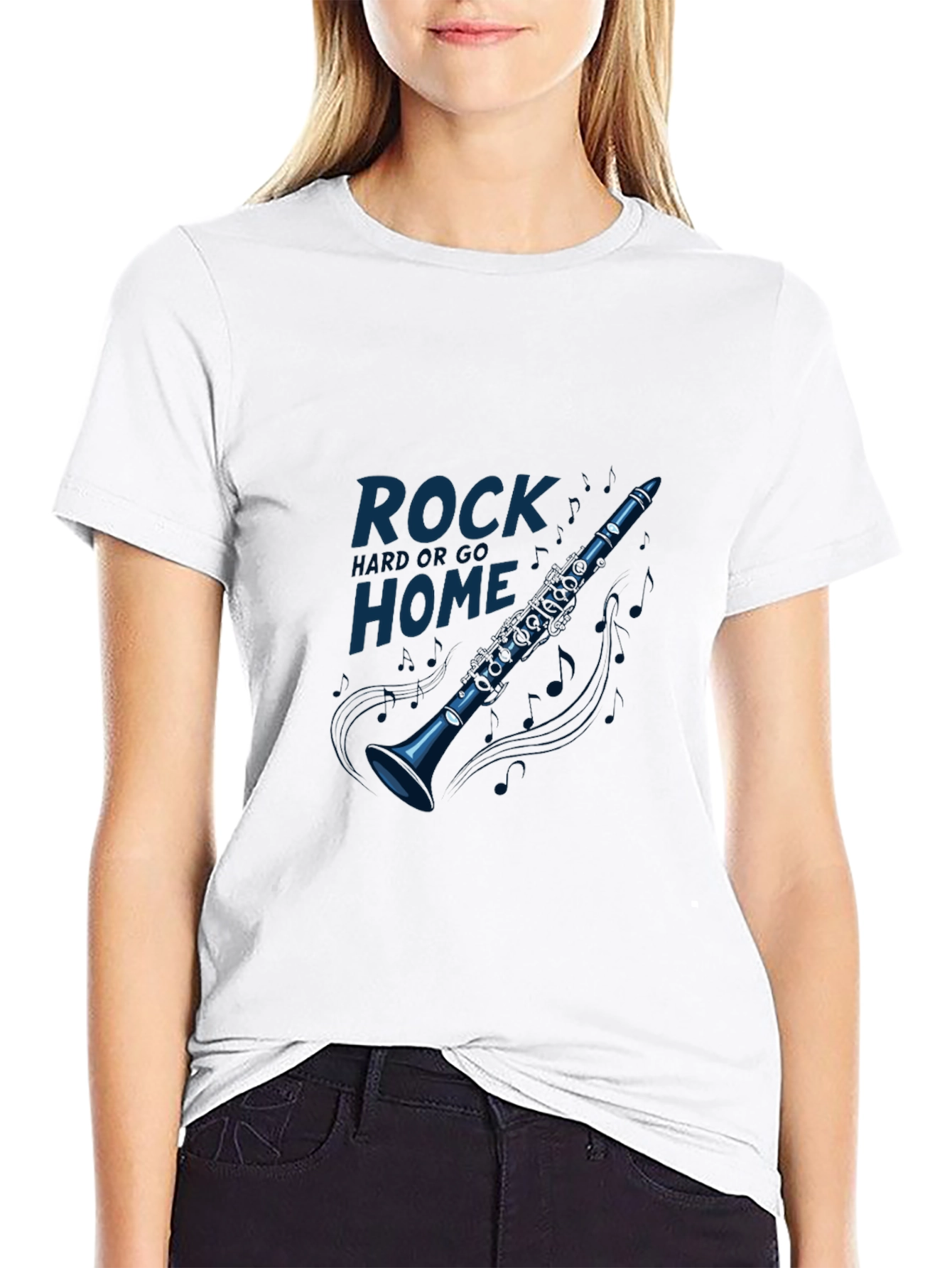 Rock Home Clarinet Graphic T-Shirt