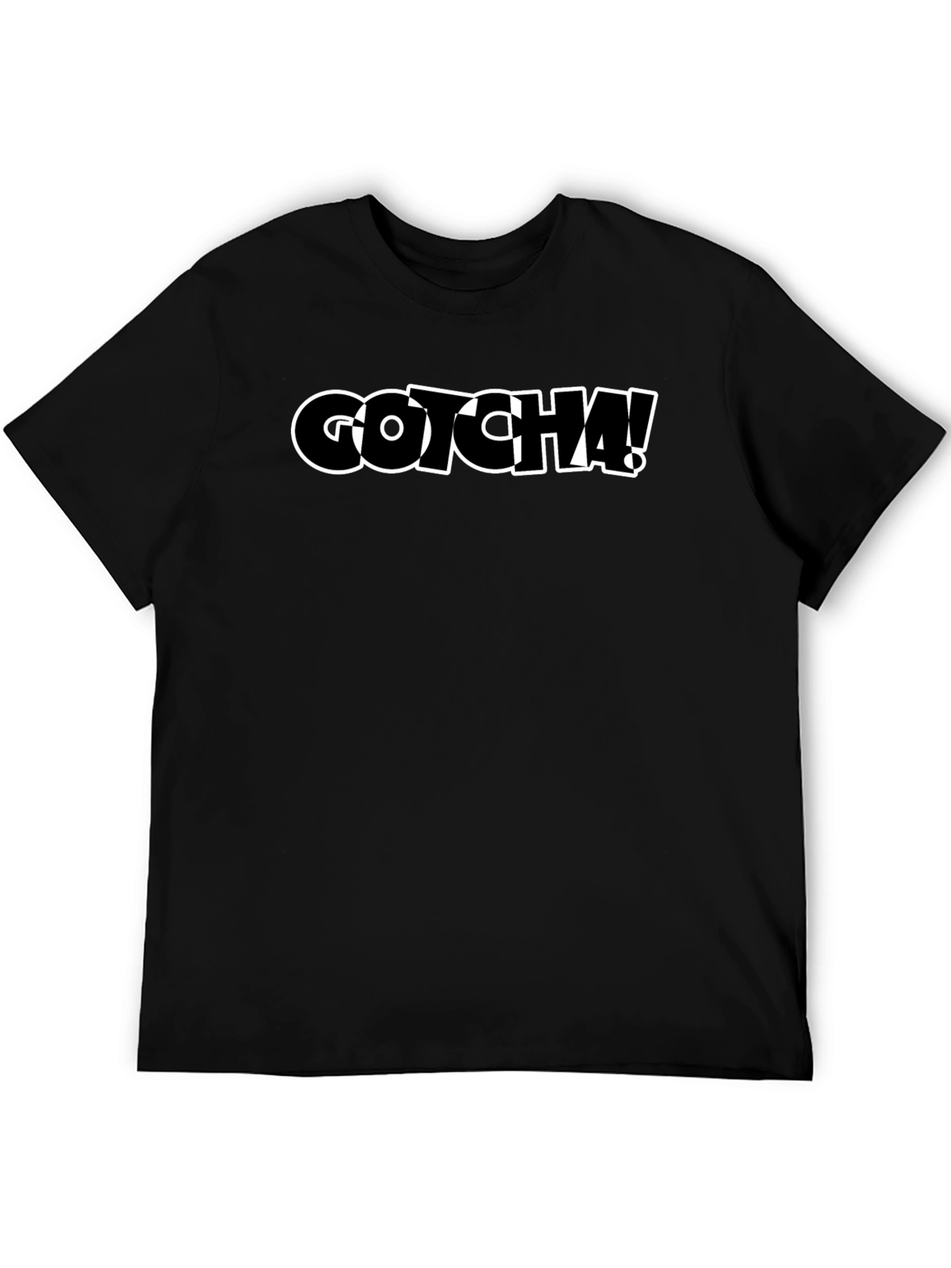 Gotcha! Graphic Tee - Cool Black T-Shirt