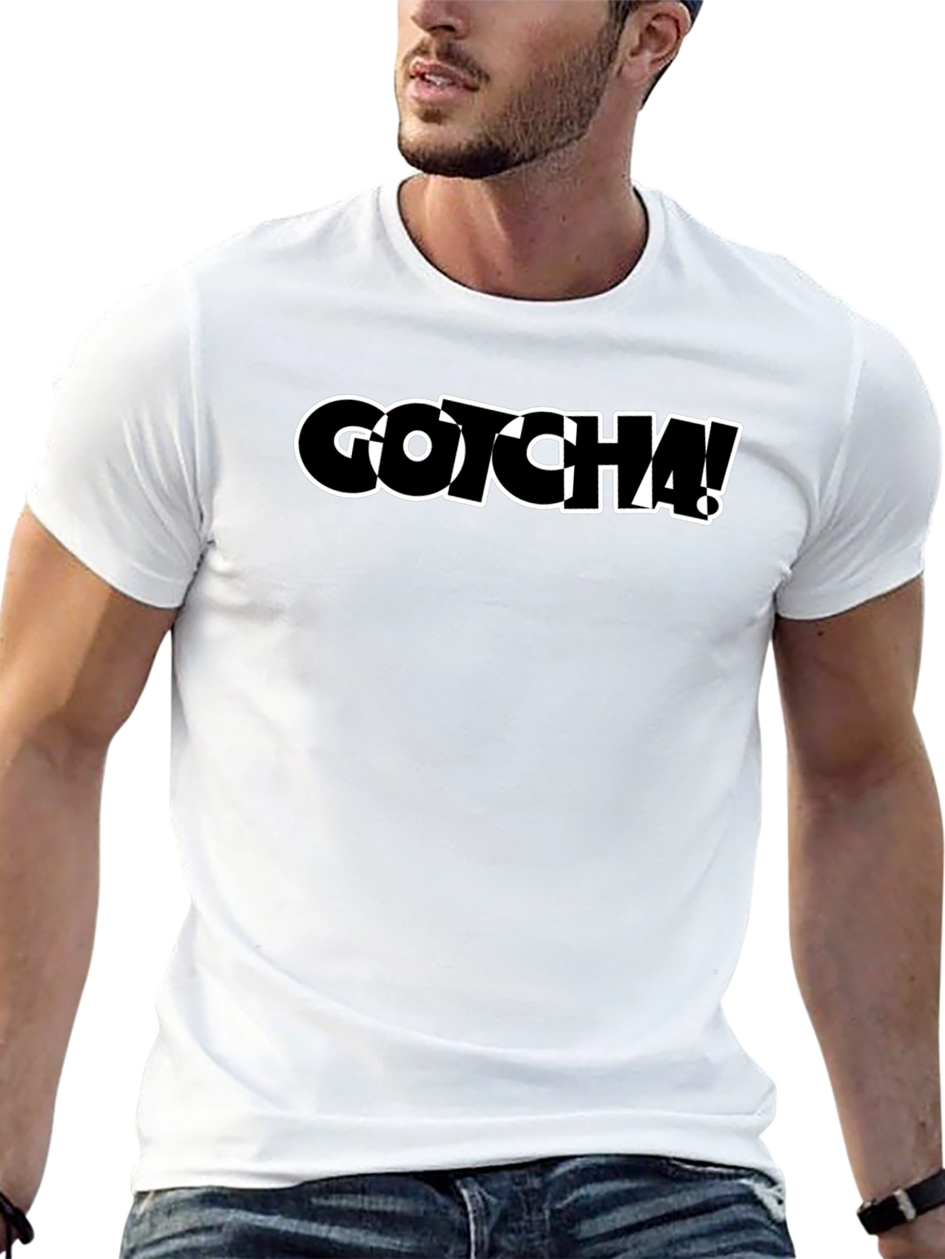 Gotcha! Graphic Tee - Cool Black T-Shirt