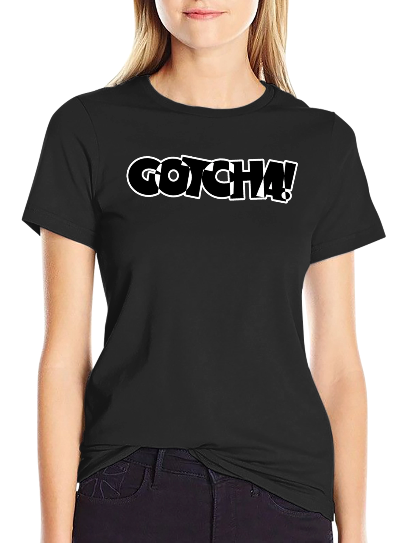 Gotcha! Graphic Tee - Cool Black T-Shirt