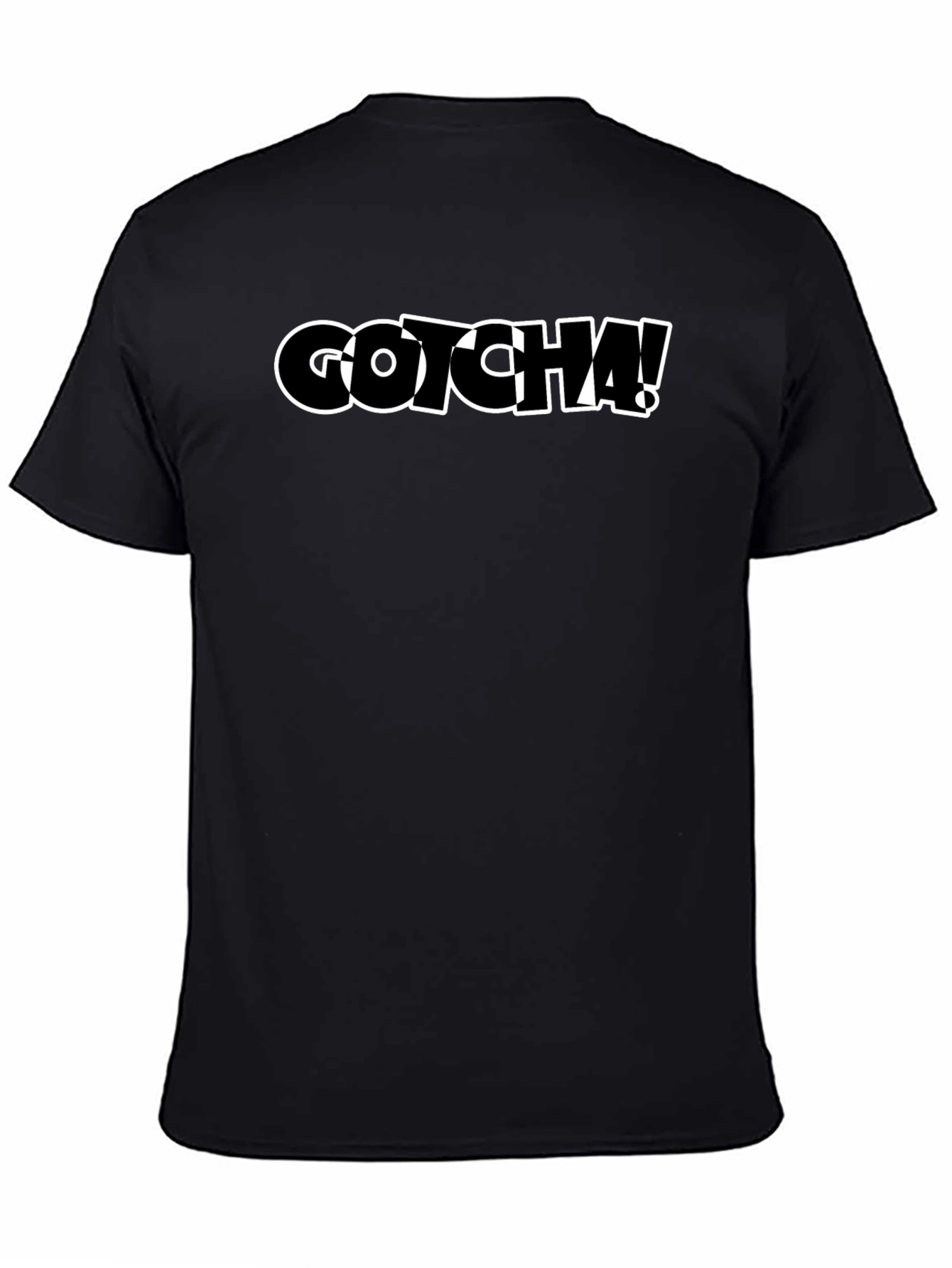 Gotcha! Graphic Tee - Cool Black T-Shirt