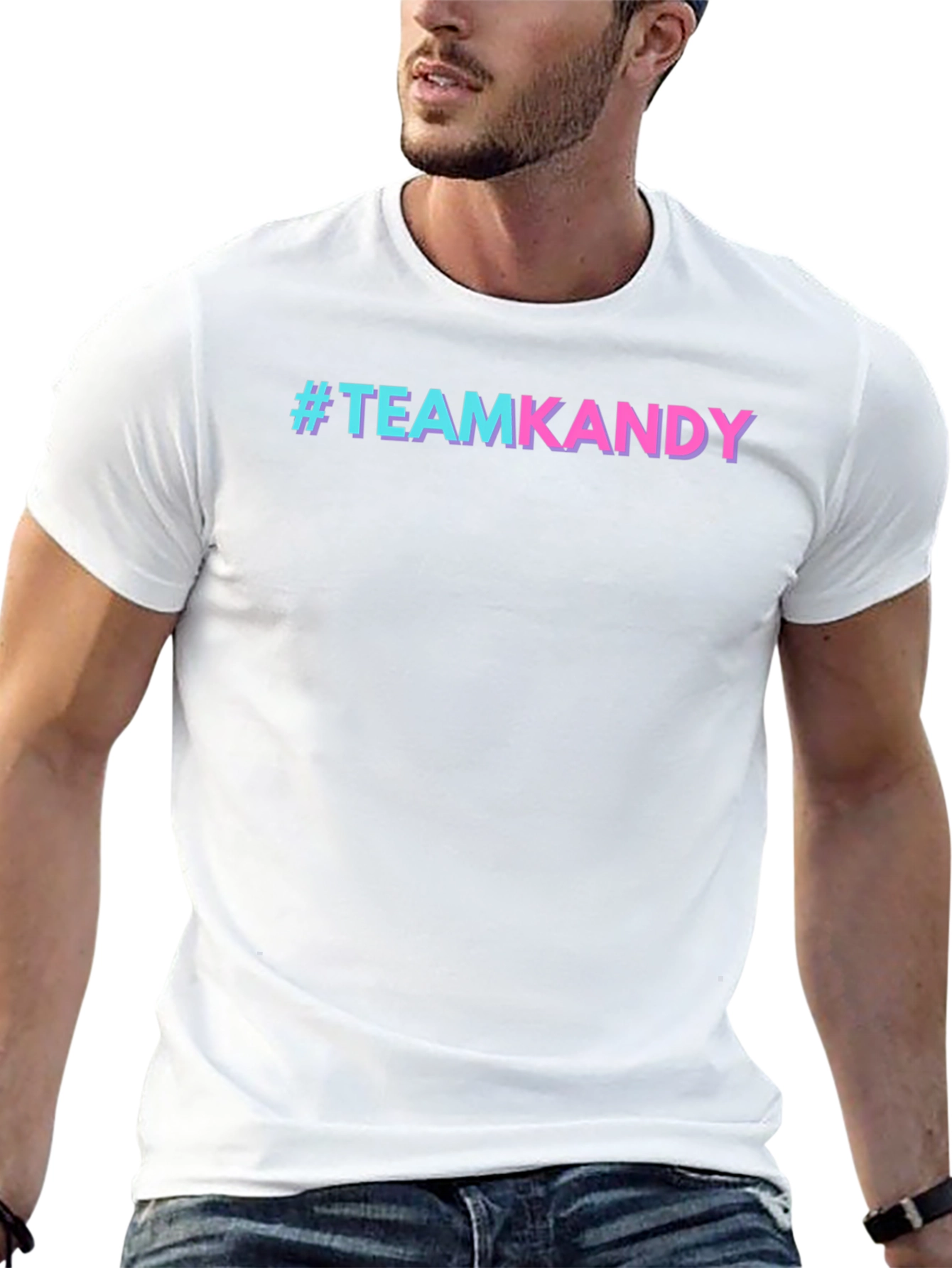 #TeamKandy Black Graphic Tee - Stylish Casual Wear