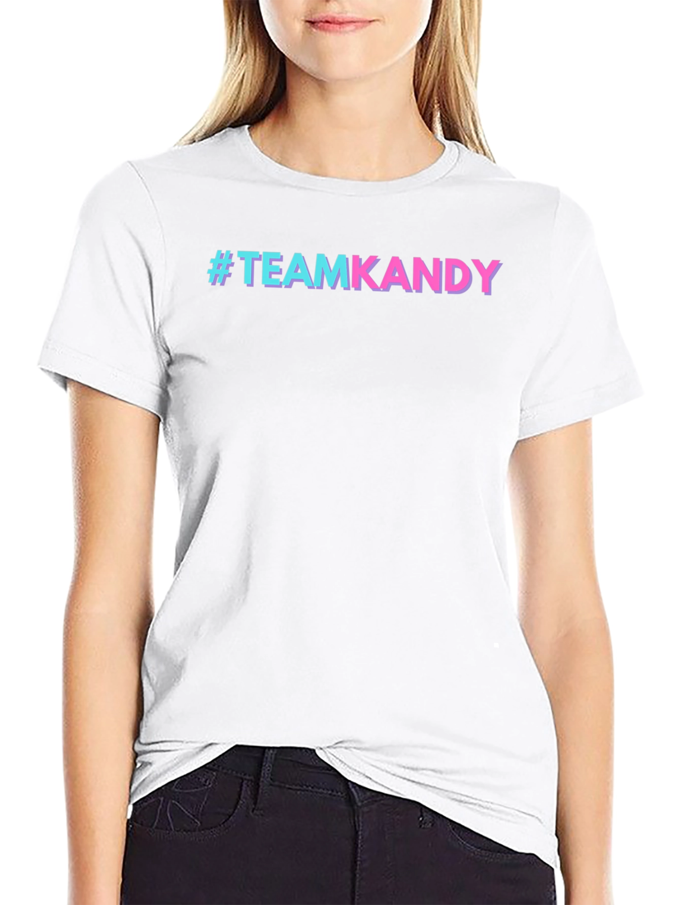#TeamKandy Black Graphic Tee - Stylish Casual Wear