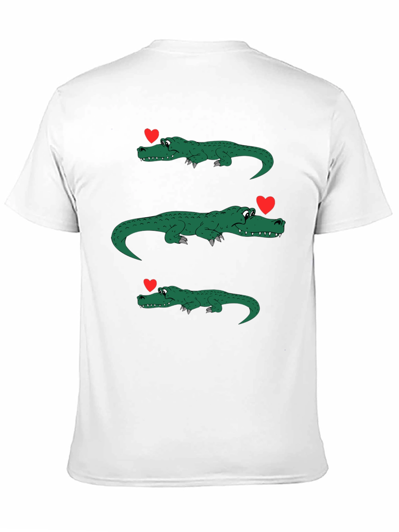 Alligator Love Mens Black Graphic Tee
