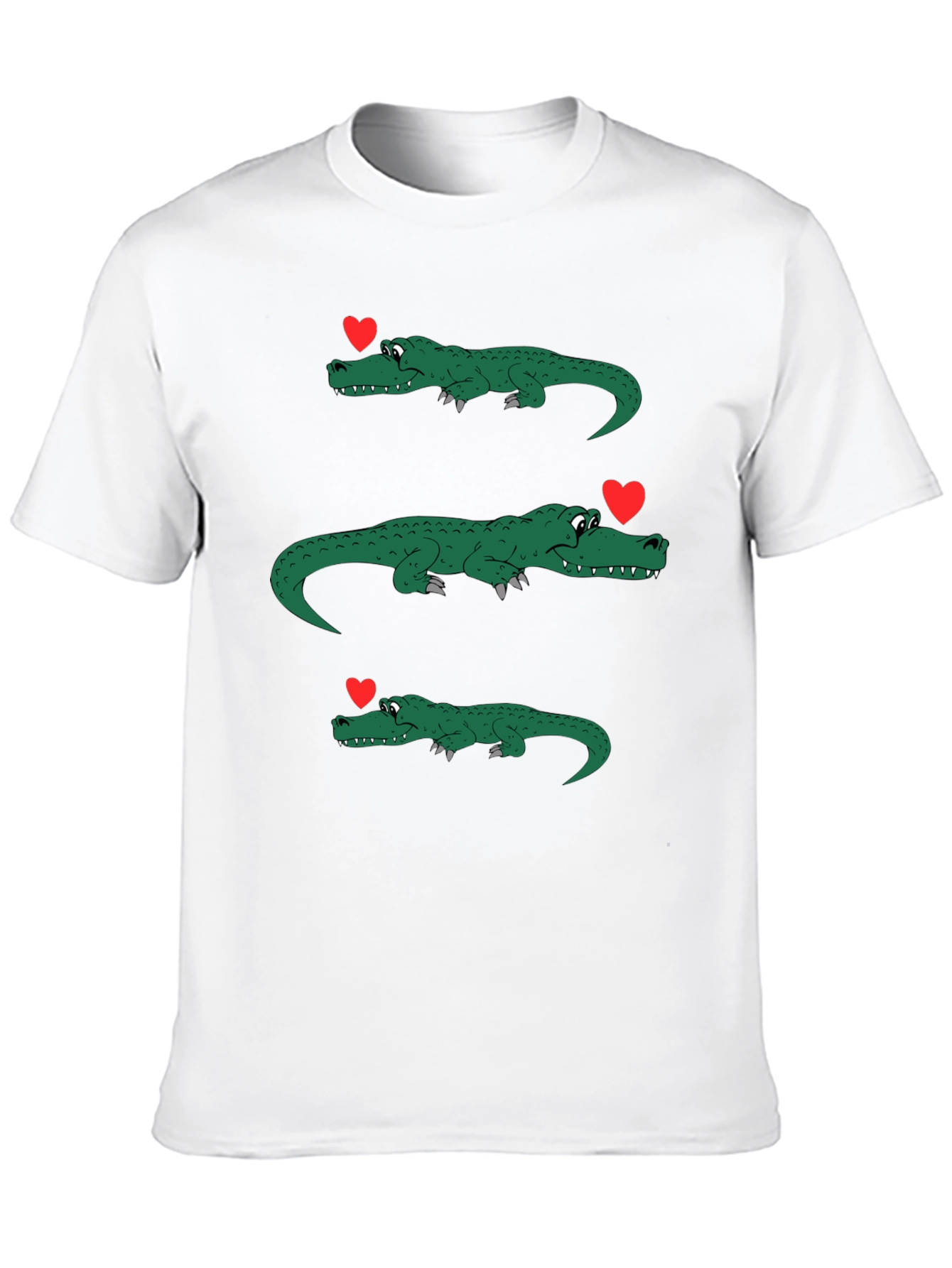 Alligator Love Mens Black Graphic Tee