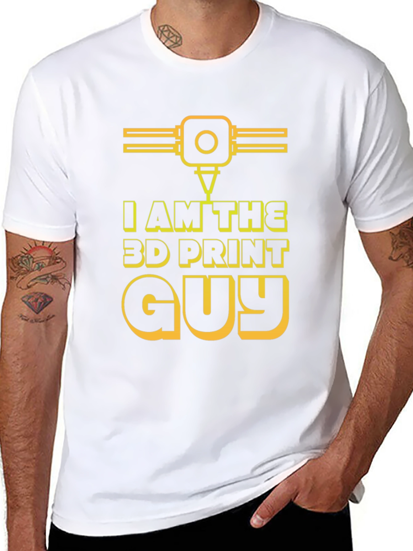 I Am The 3D Print Guy Black T-Shirt