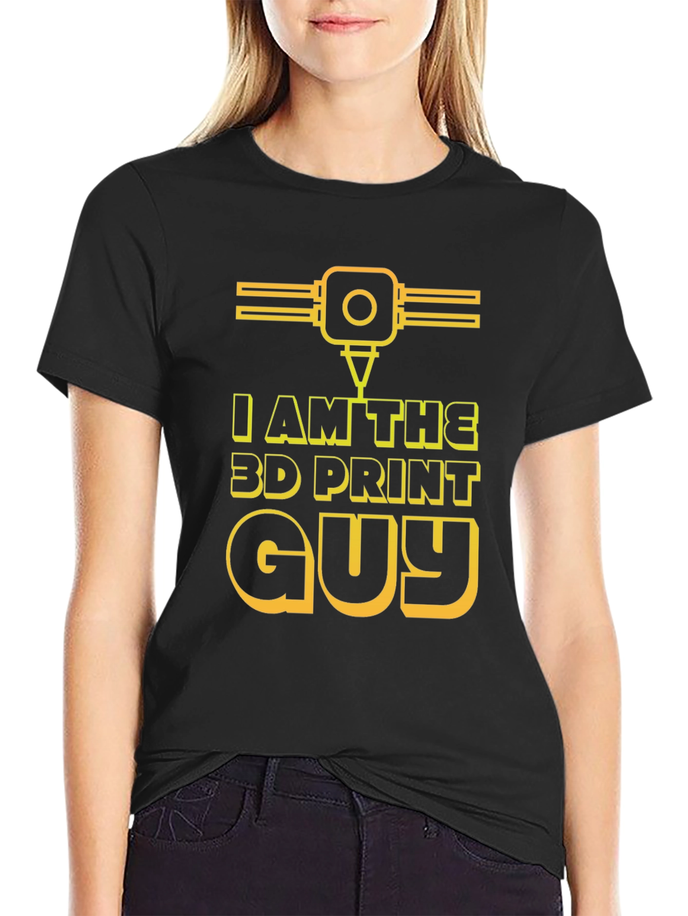 I Am The 3D Print Guy Black T-Shirt