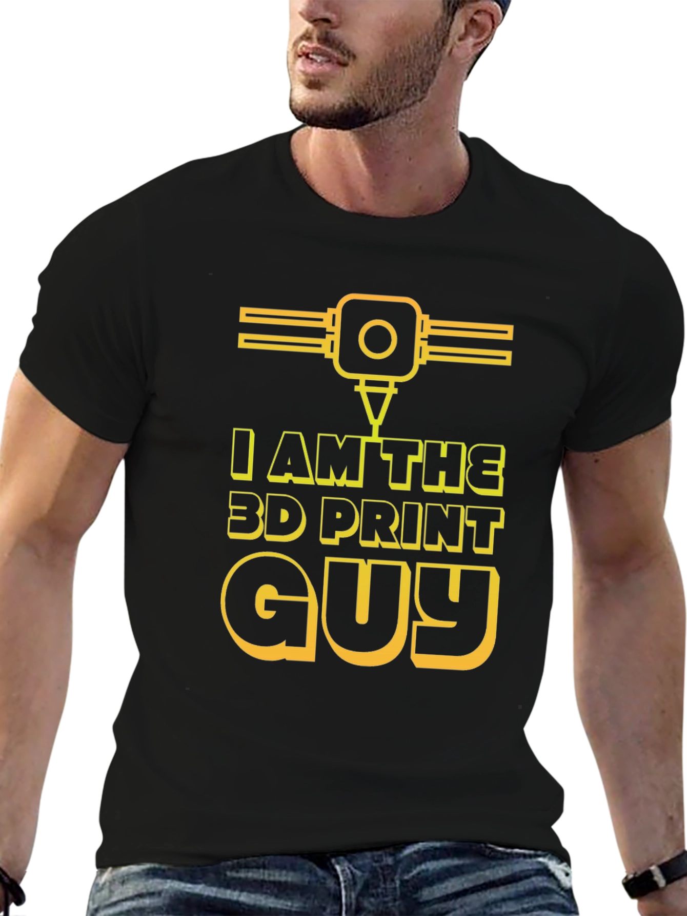 I Am The 3D Print Guy Black T-Shirt