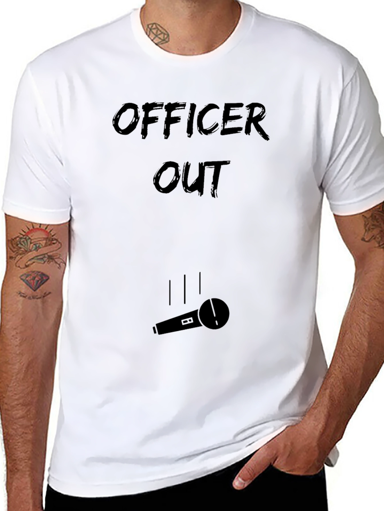 Officer Out Mic Drop T-Shirt
