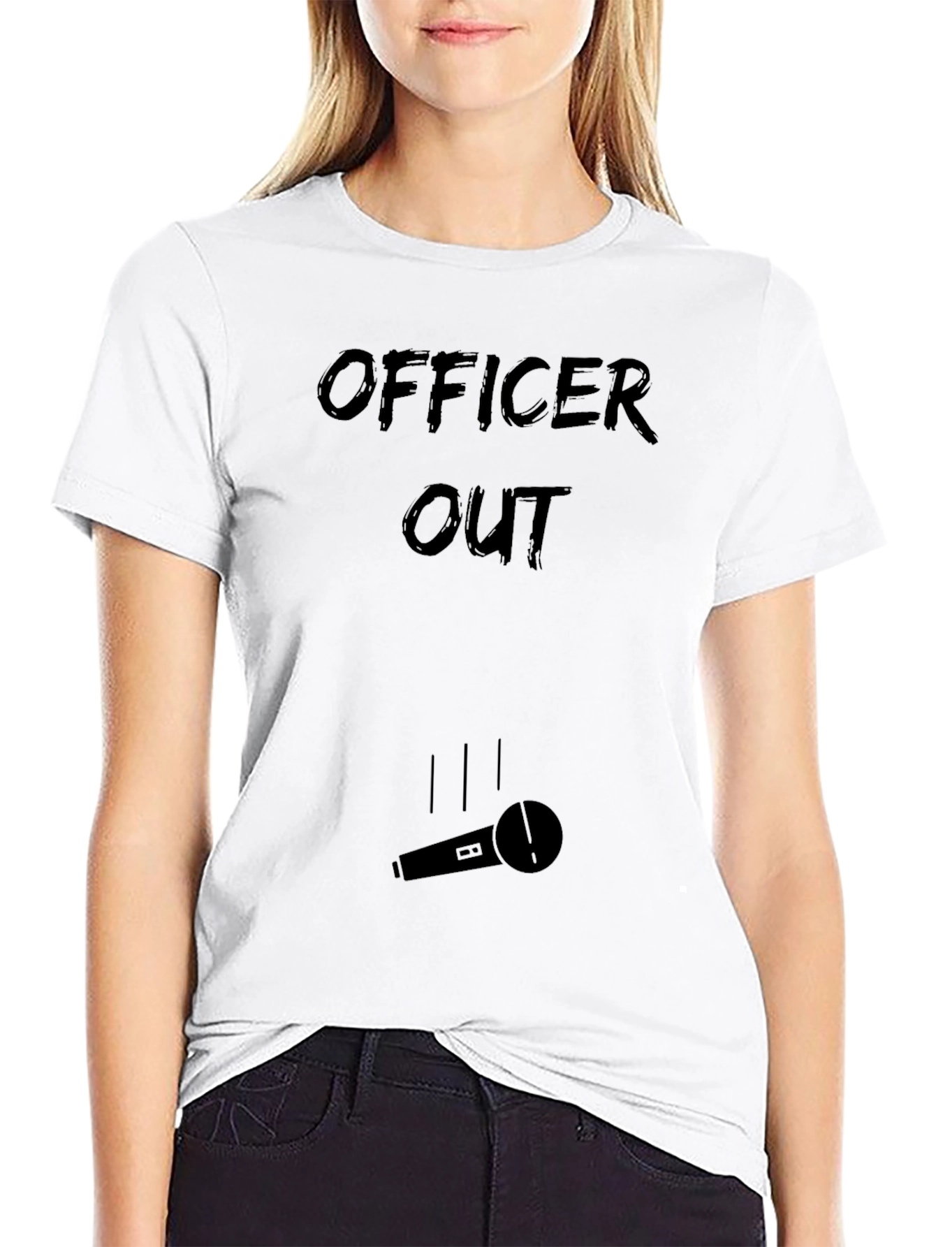 Officer Out Mic Drop T-Shirt