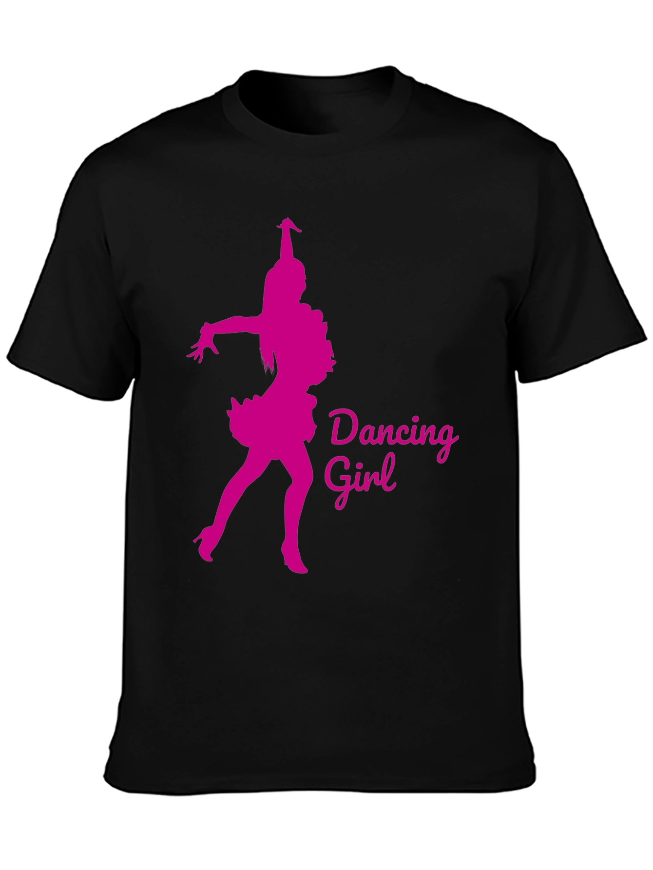 Dancing Girl Graphic Tee - Black