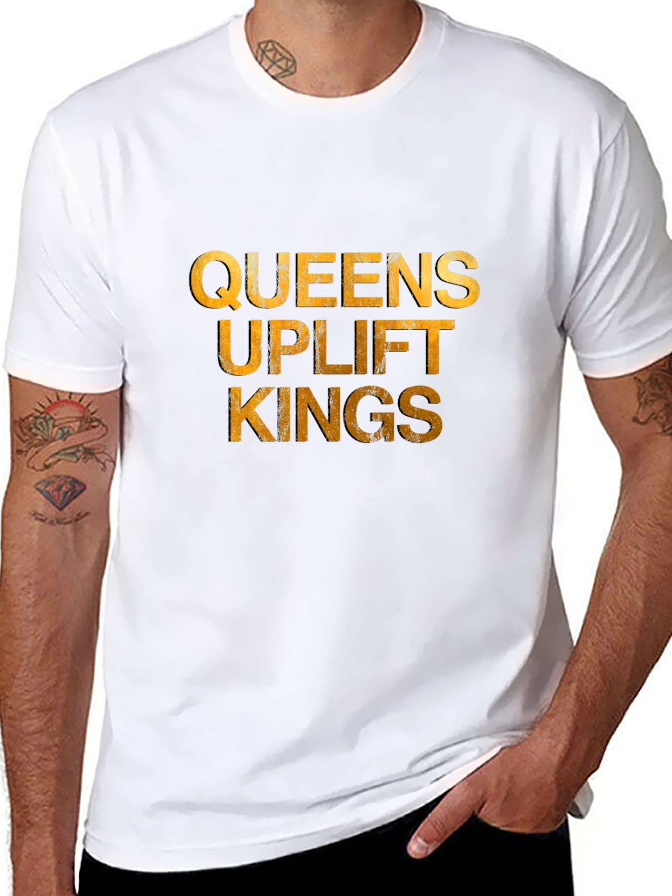 Queens Uplift Kings Graphic Tee - Black T-Shirt