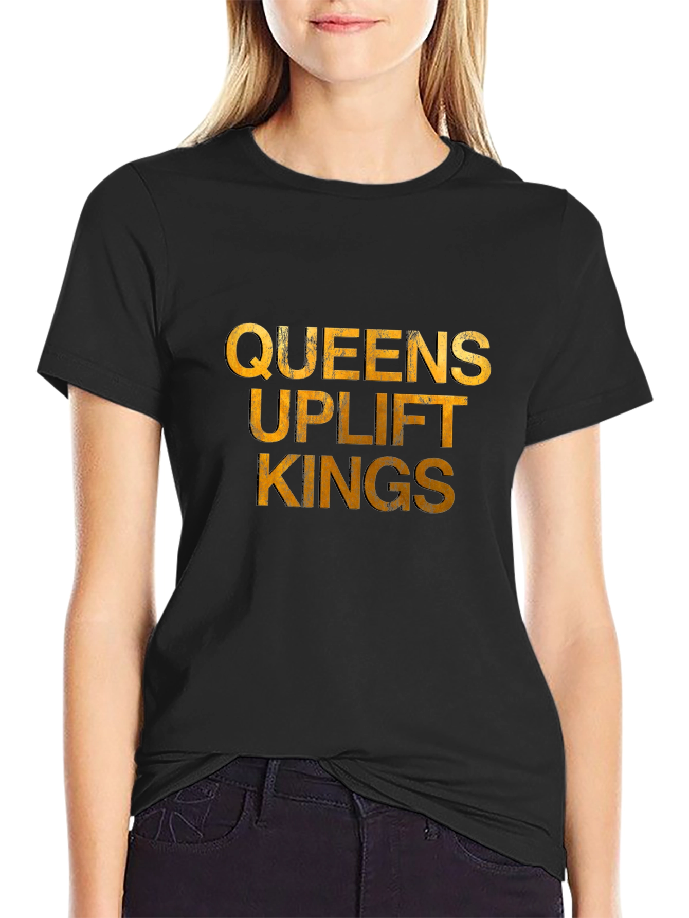 Queens Uplift Kings Graphic Tee - Black T-Shirt