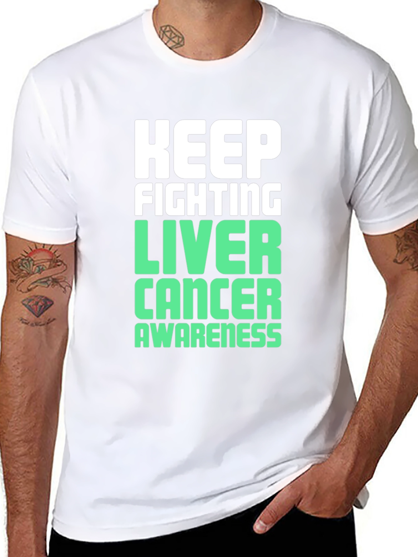 Keep Fighting Liver Cancer Awareness T-Shirt